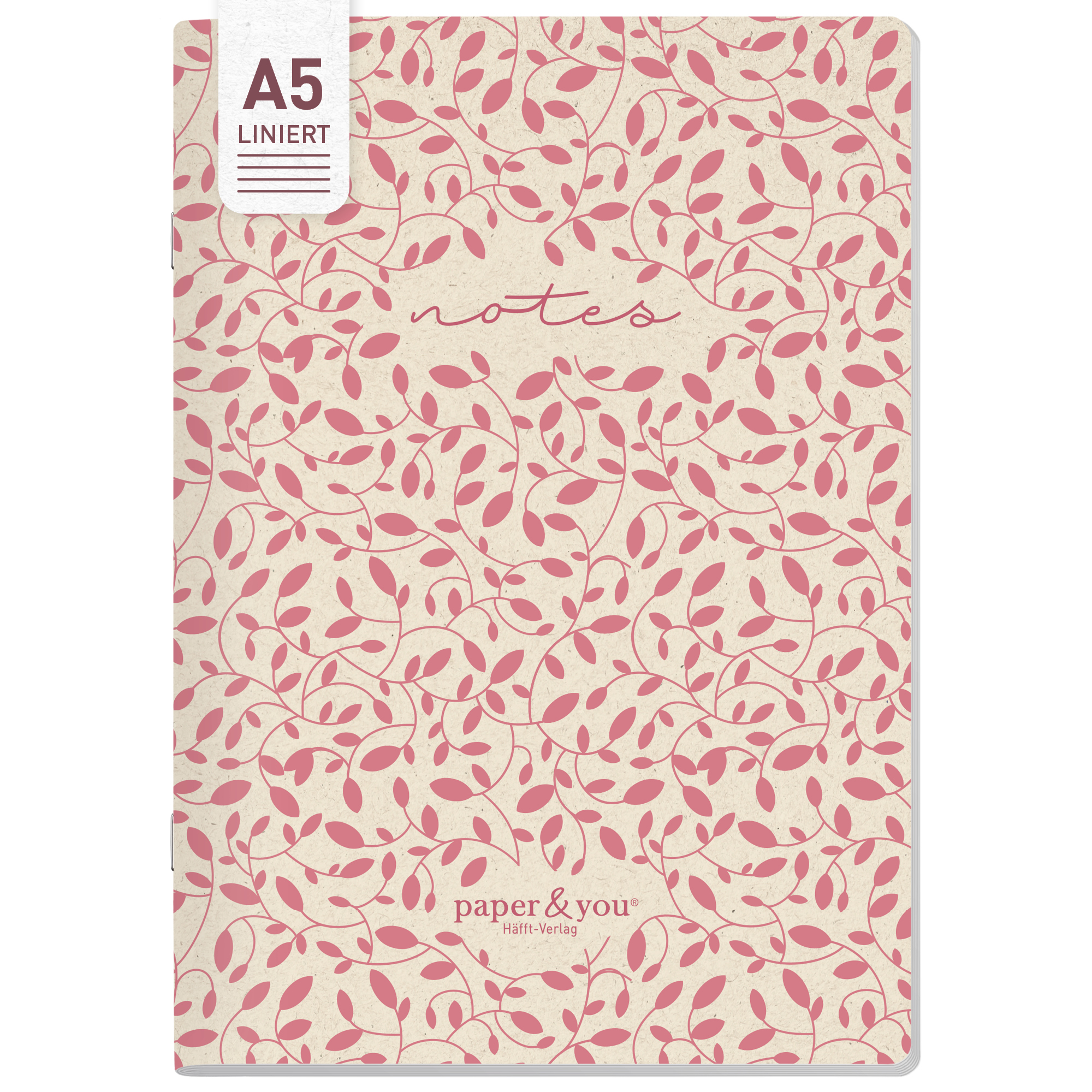 Artikelbild 1 des Artikels “paper&you Notizheft Classic liniert A5 [Red Leaves] “
