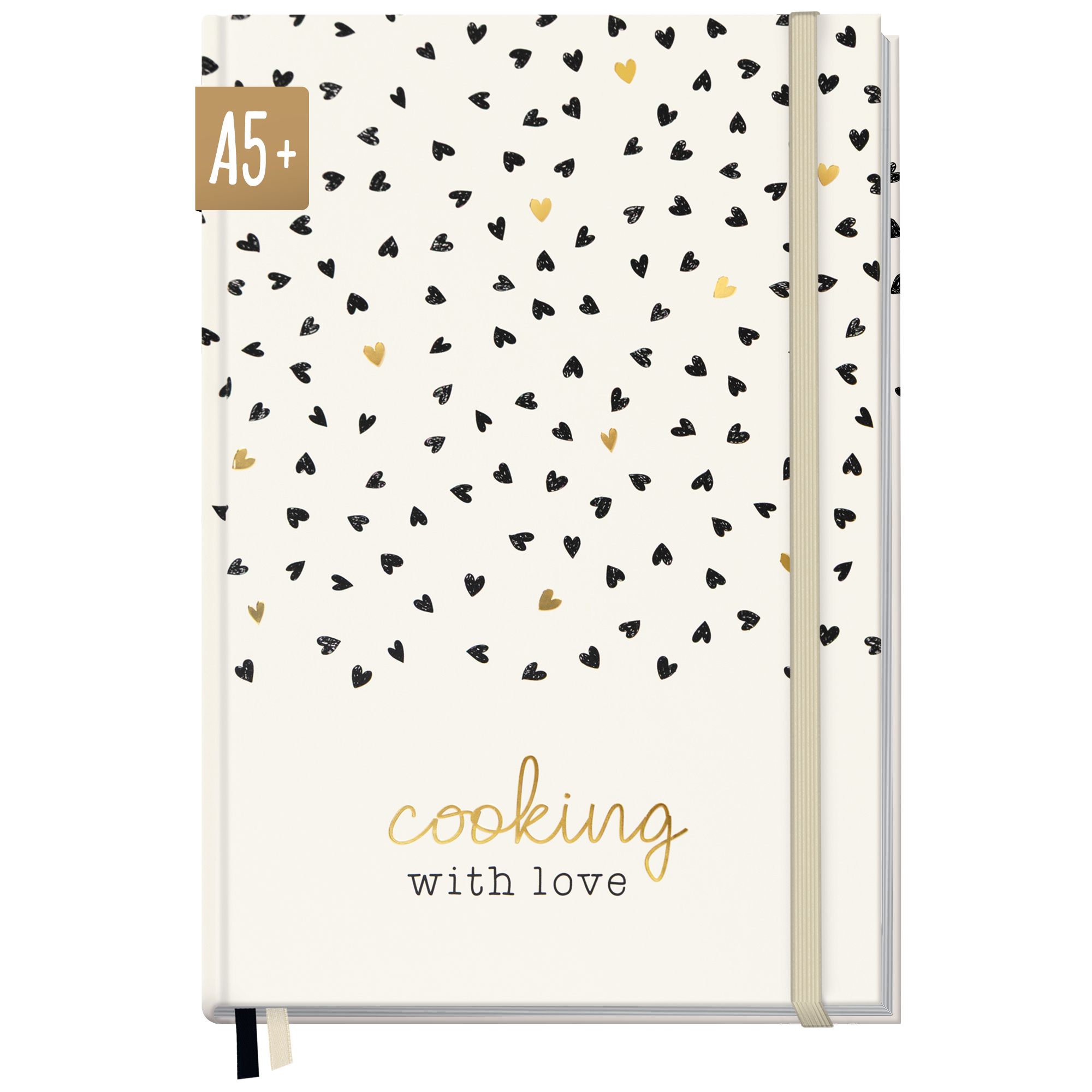 Artikelbild 1 des Artikels “Rezeptbuch A5+ [Golden Hearts] “