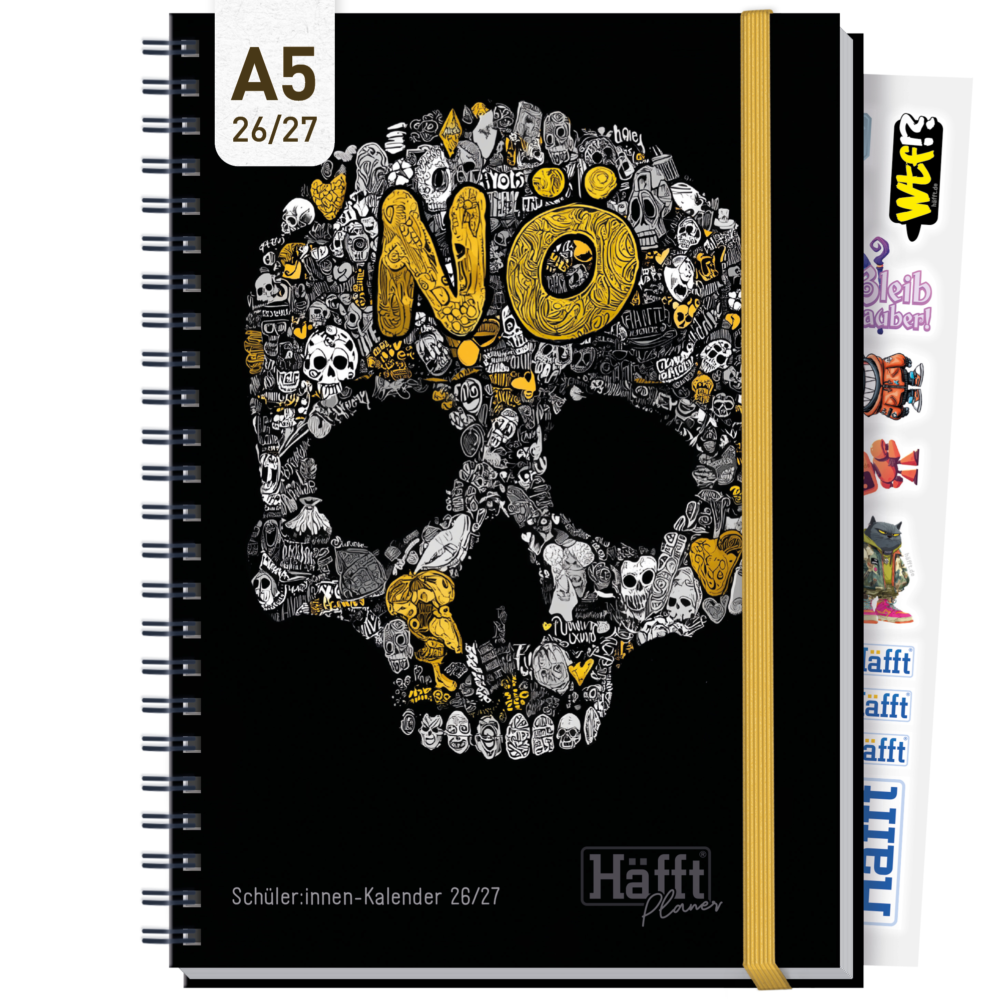 Artikelbild 1 des Artikels “Häfft Planer Premium A5 2026/2027 [Skull] “