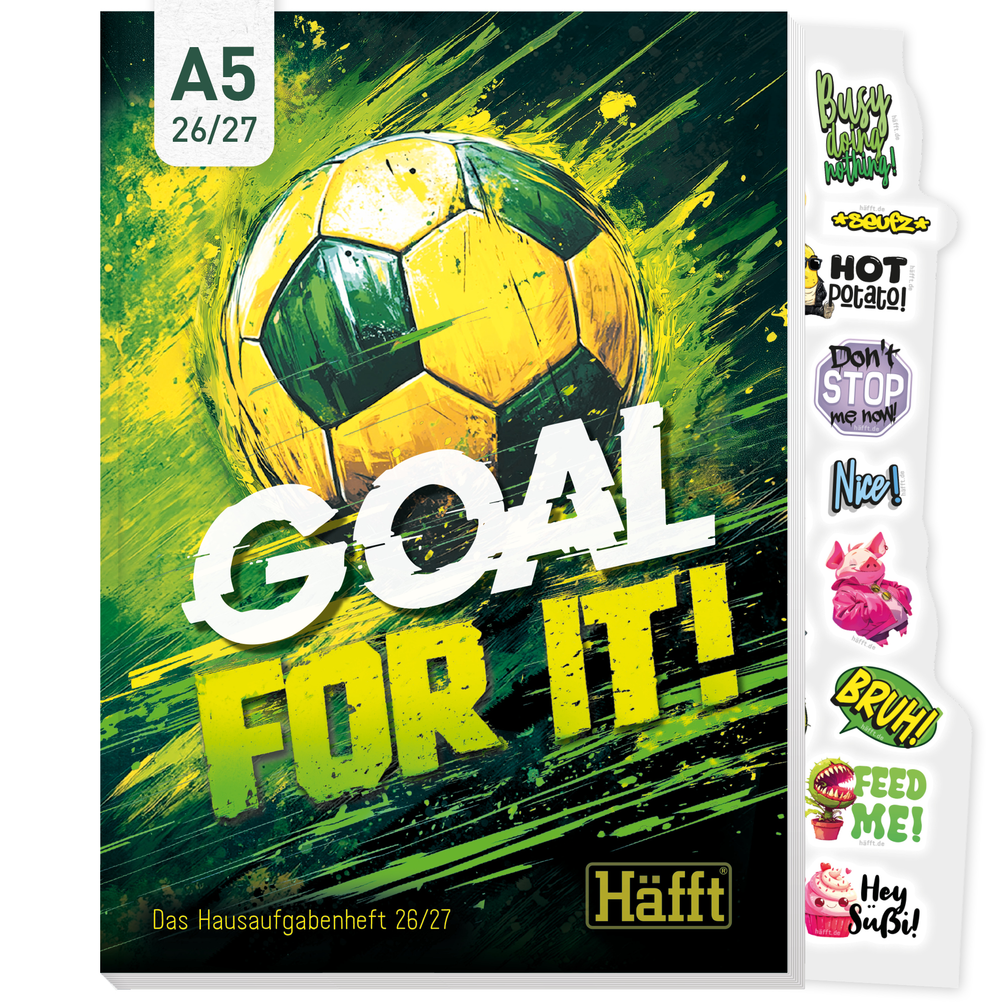 Artikelbild 1 des Artikels “Häfft Original Hausaufgabenheft A5 2026/2027 [Goal for It] “