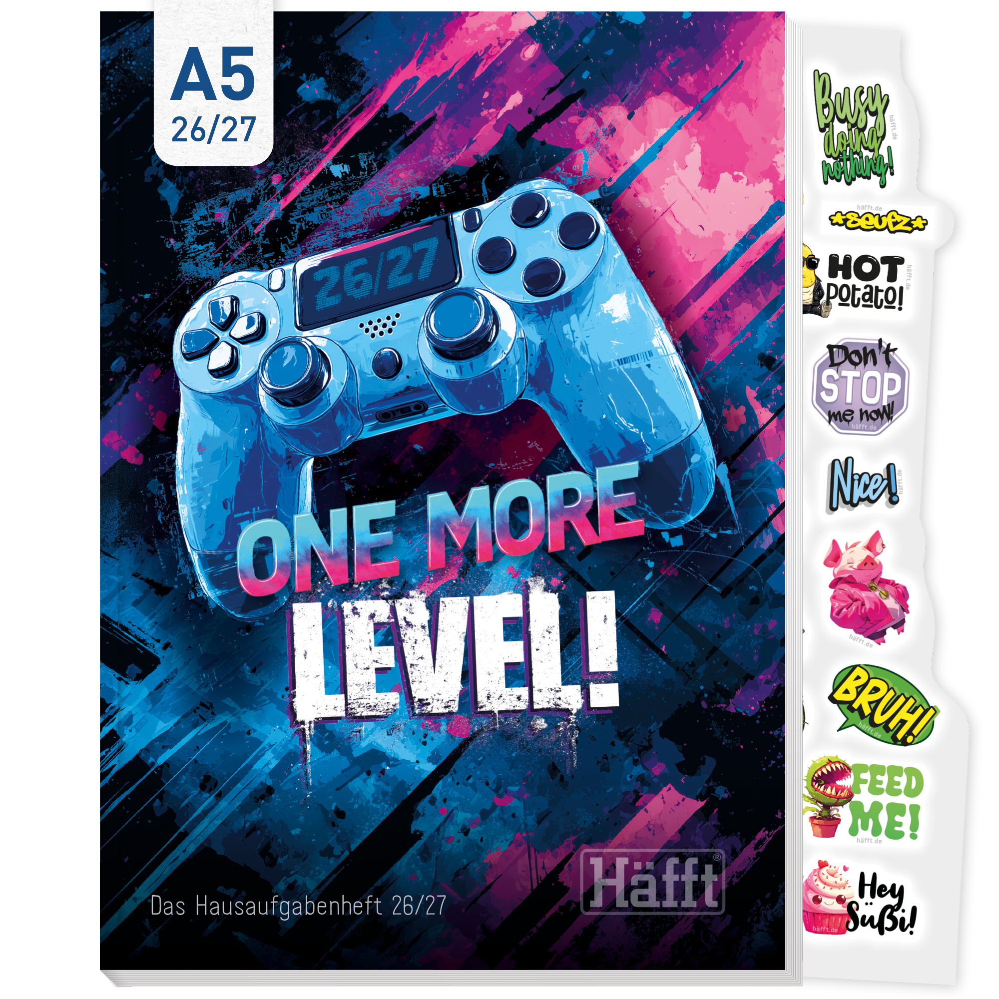 Artikelbild 1 des Artikels “Häfft Original Hausaufgabenheft A5 2026/2027 [One more Level] “