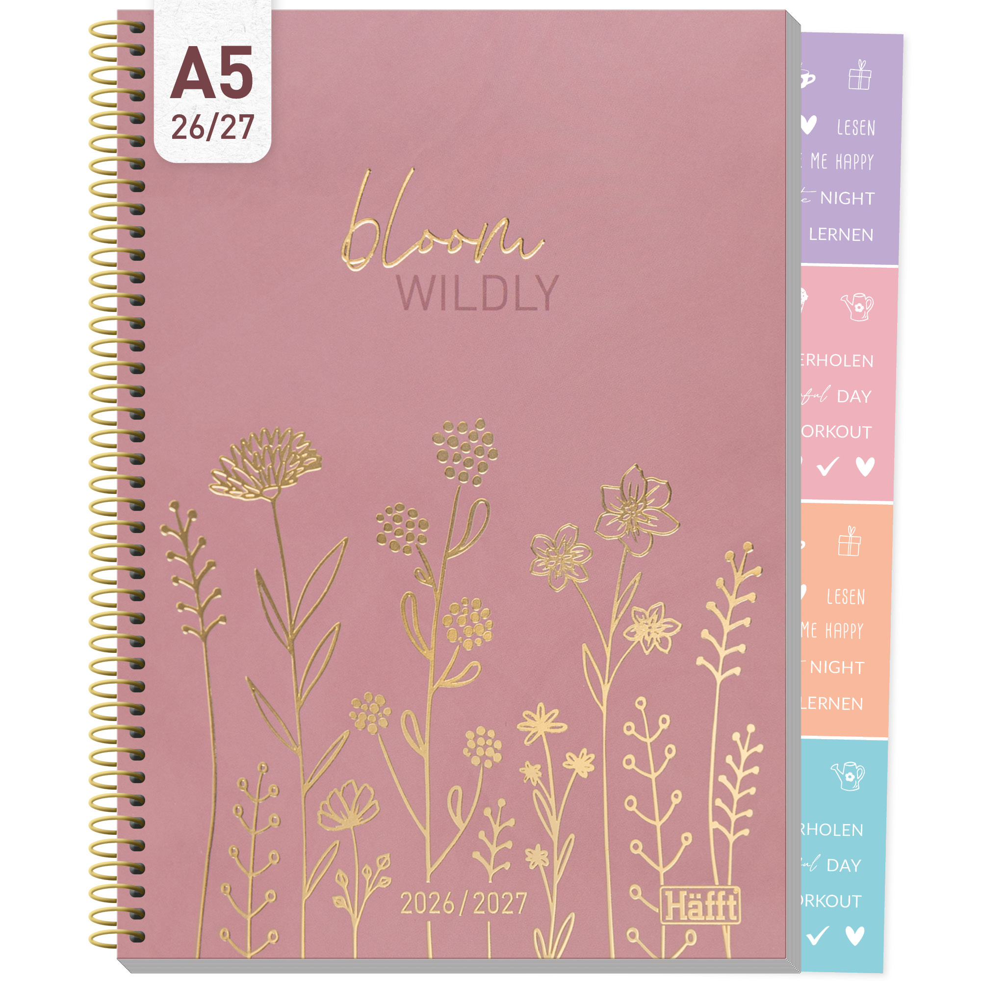 Artikelbild 1 des Artikels “College-Timer A5 2026/2027 [Fine Flowers rosé] “