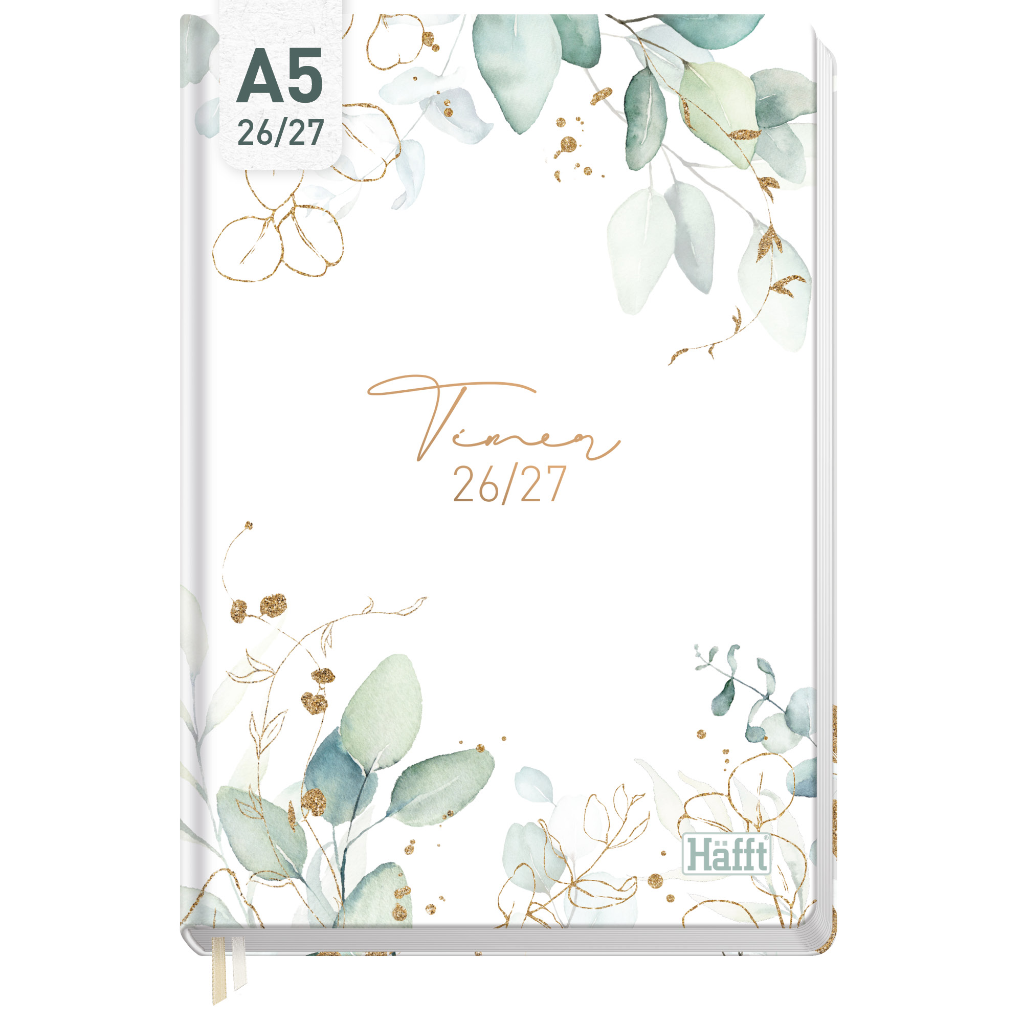 Artikelbild 1 des Artikels “Häfft-Timer A5 2026/2027 [Blattgold] “