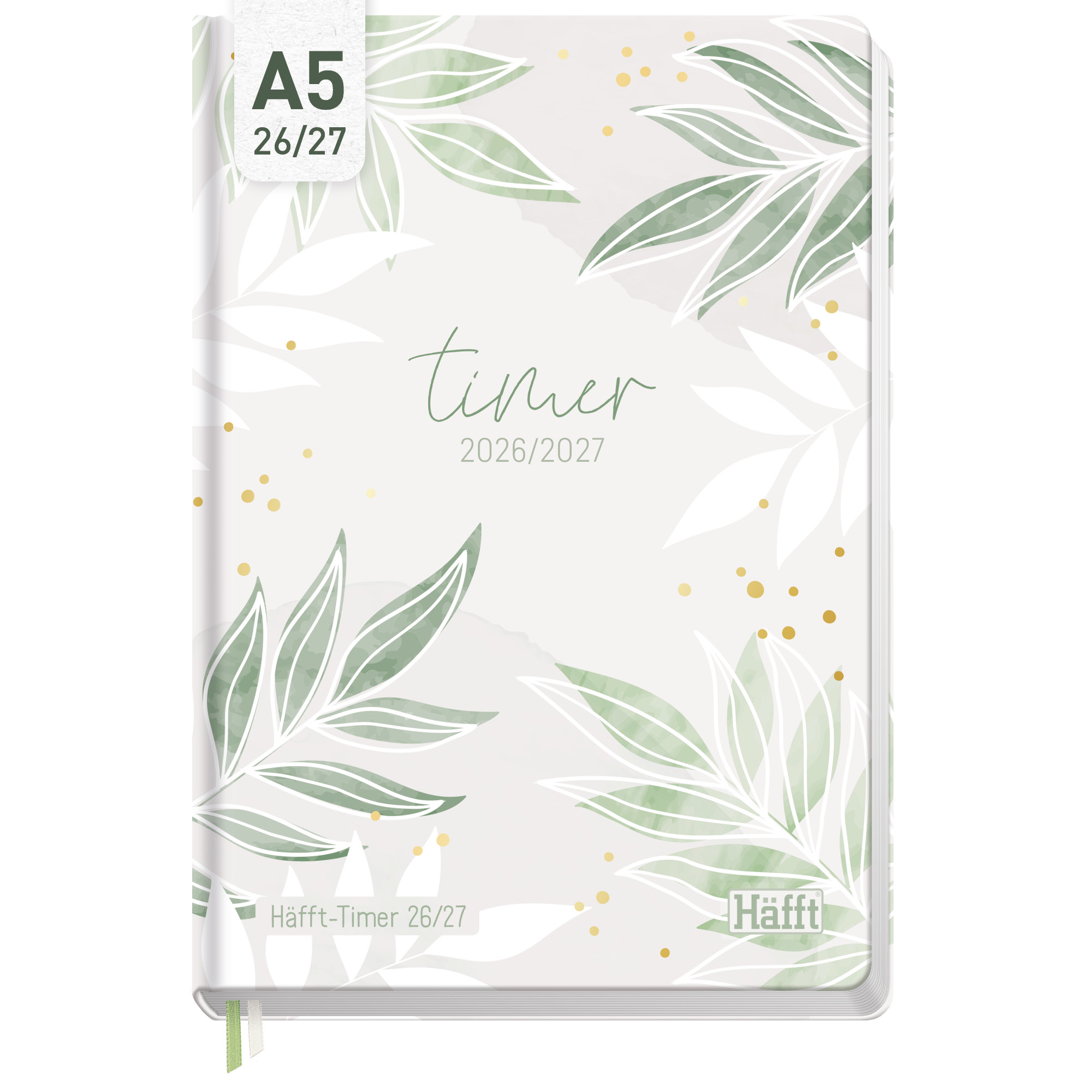 Artikelbild 1 des Artikels “Häfft-Timer A5 2026/2027 [Pure Leaves] “