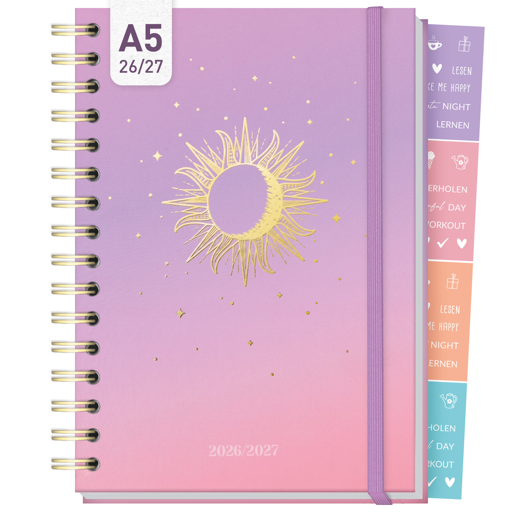 Artikelbild 1 des Artikels “Häfft-Timer Fancy A5 2026/2027 [Midnight Sun] “