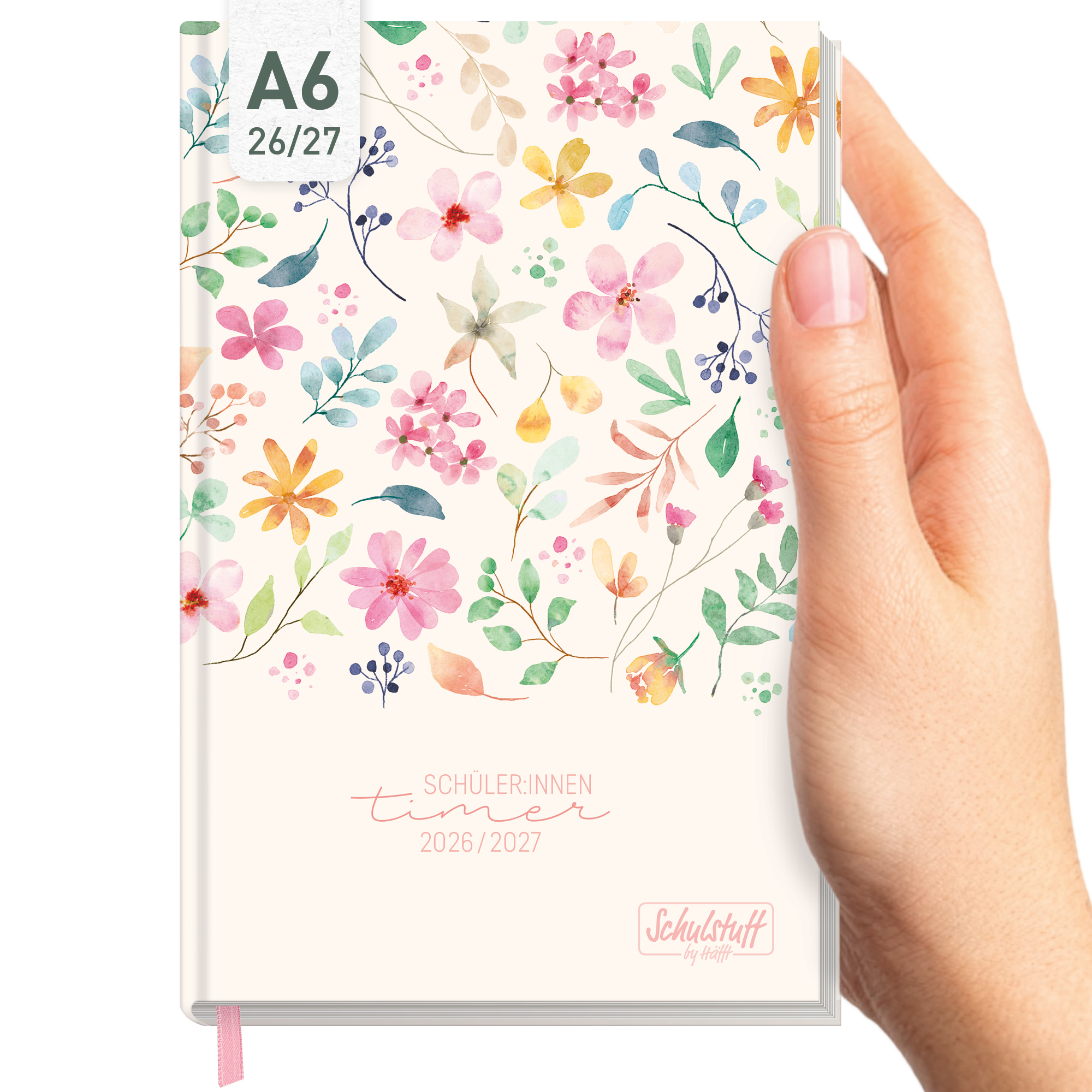 Artikelbild 1 des Artikels “Schulstuff Schüler:innen-Timer A6 2026/2027 [Wild Blossoms] “