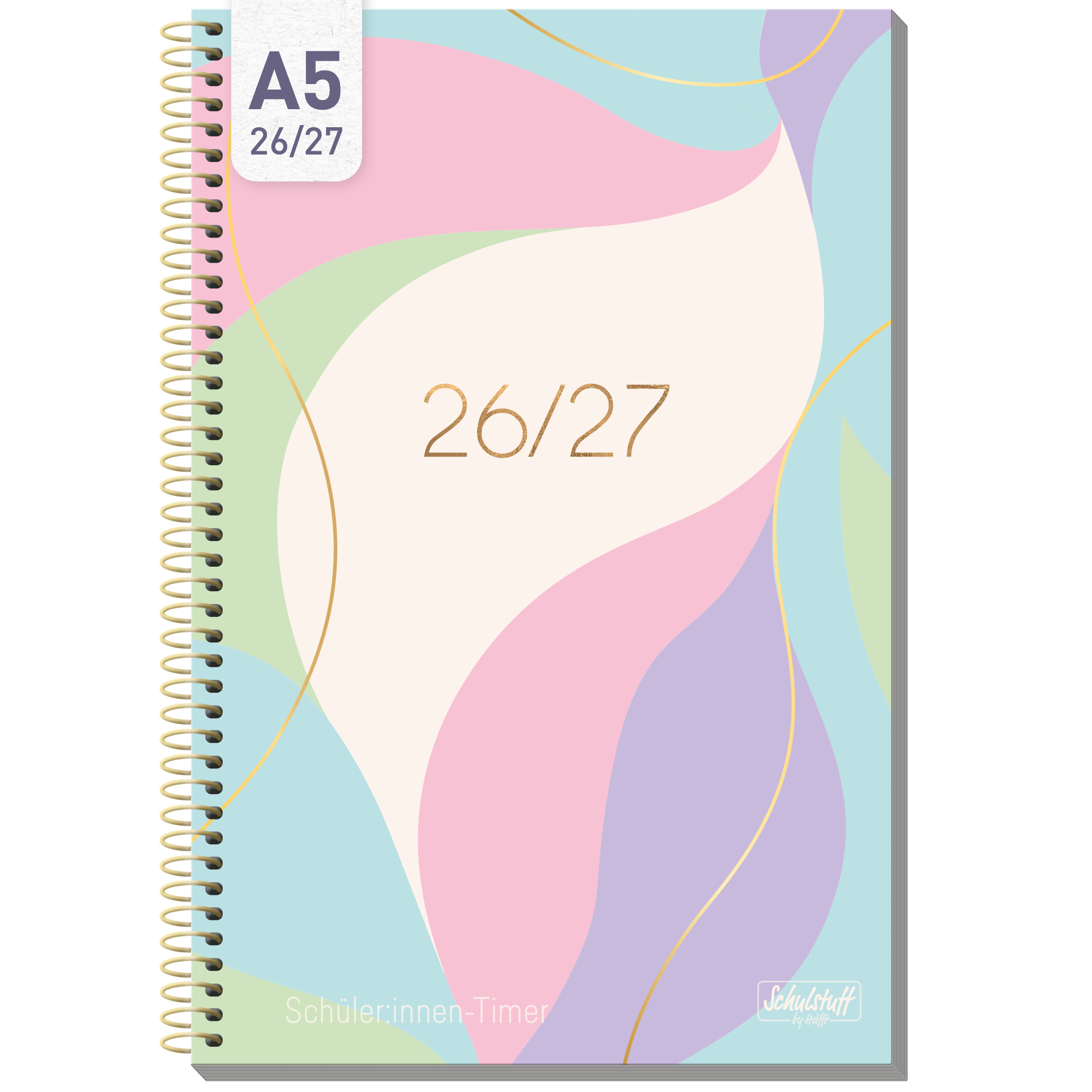 Artikelbild 1 des Artikels “Schulstuff Schüler:innen-Timer mit Spiralbindung A5 2026/2027 [Pastel Love] “