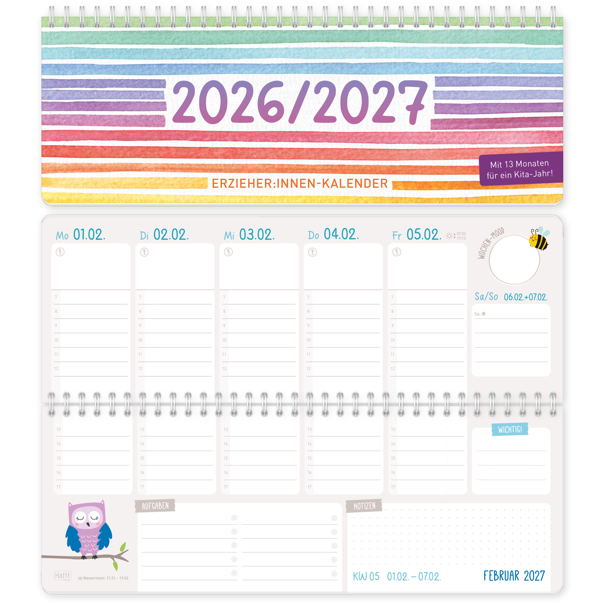 Artikelbild 1 des Artikels “Tischkalender Erzieher 26/27 [Color Stripes] “
