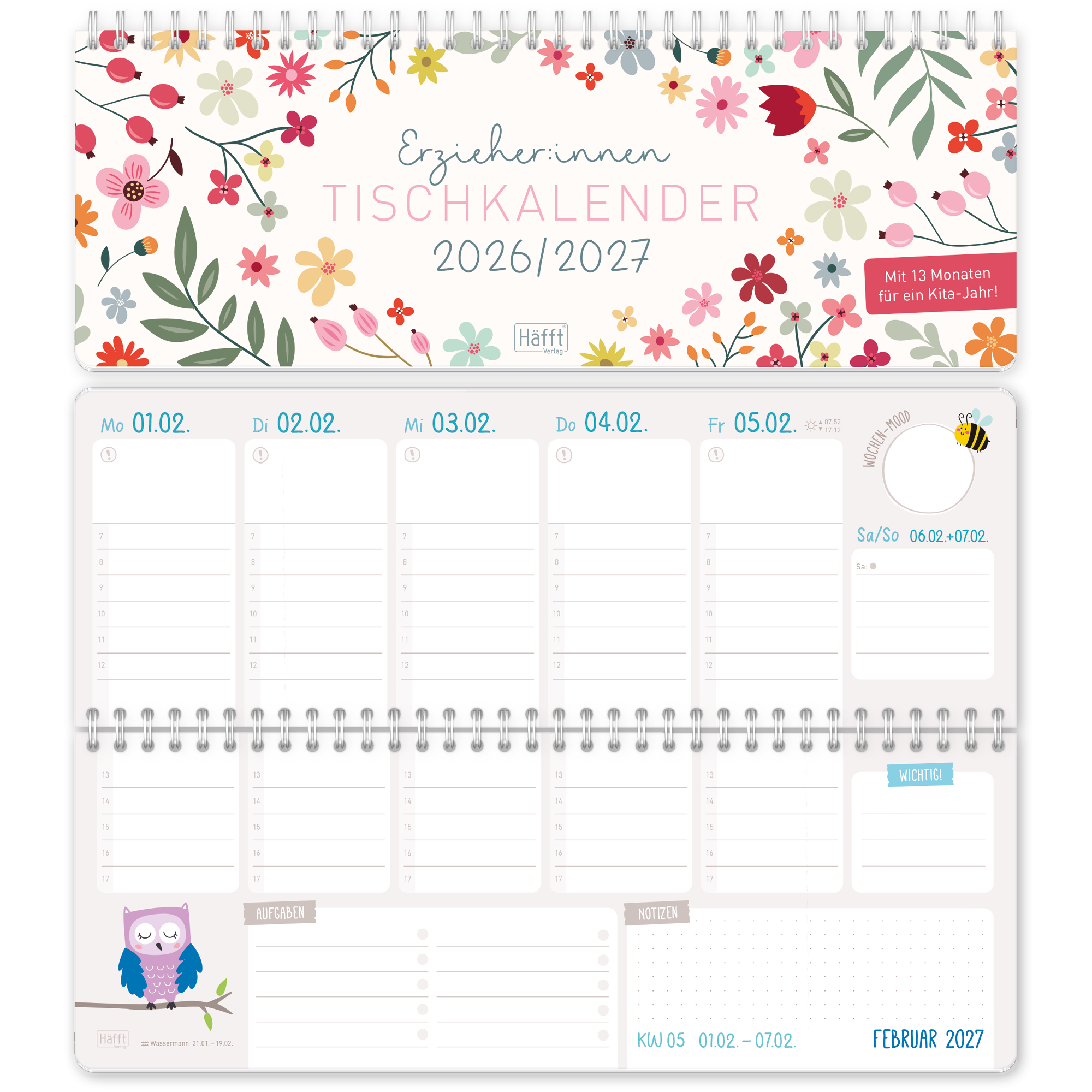 Artikelbild 1 des Artikels “Tischkalender Erzieher 26/27 [Wild Flower] “