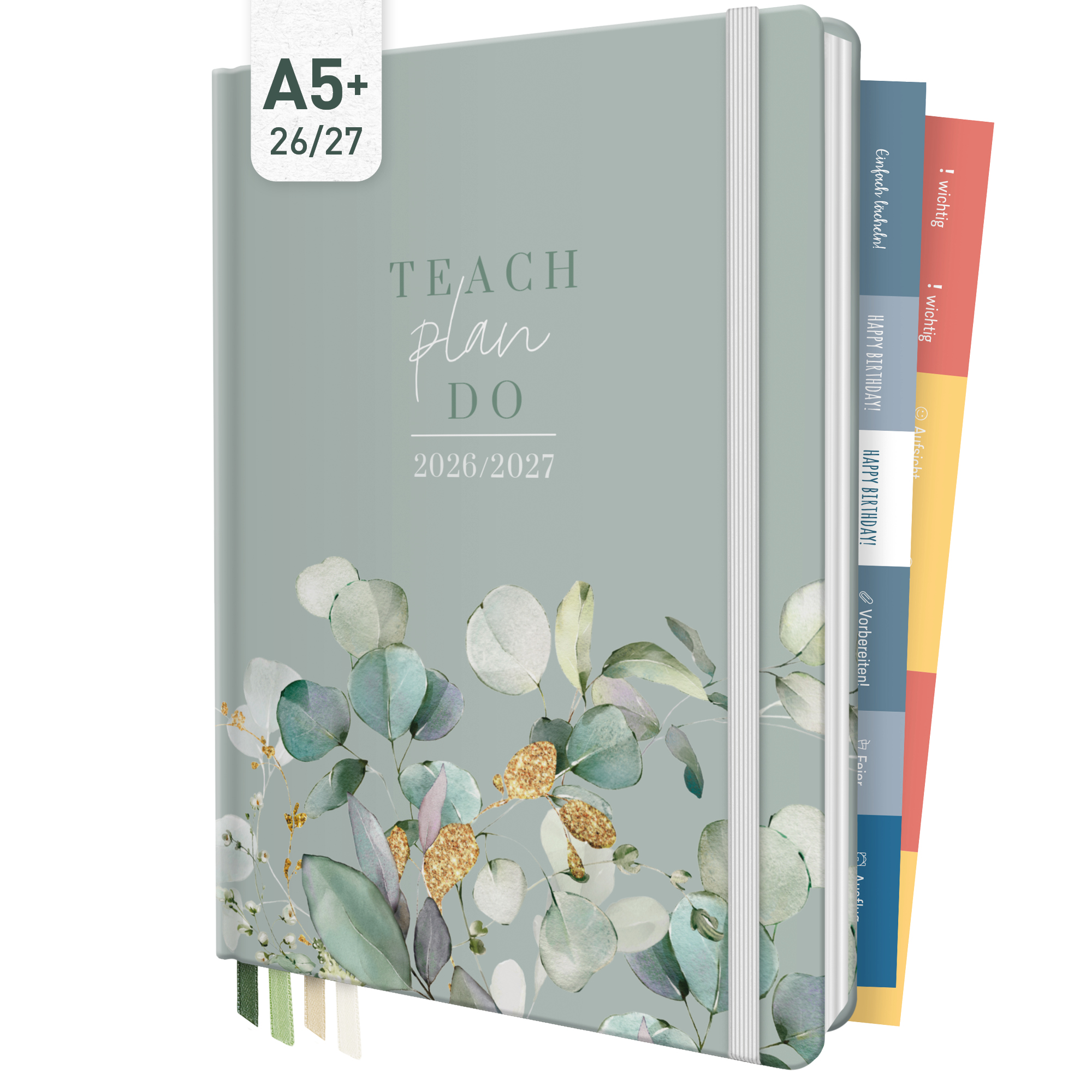 Artikelbild 1 des Artikels “Lehrer-Planer A5+ 26/27 [Minty Leaves] “