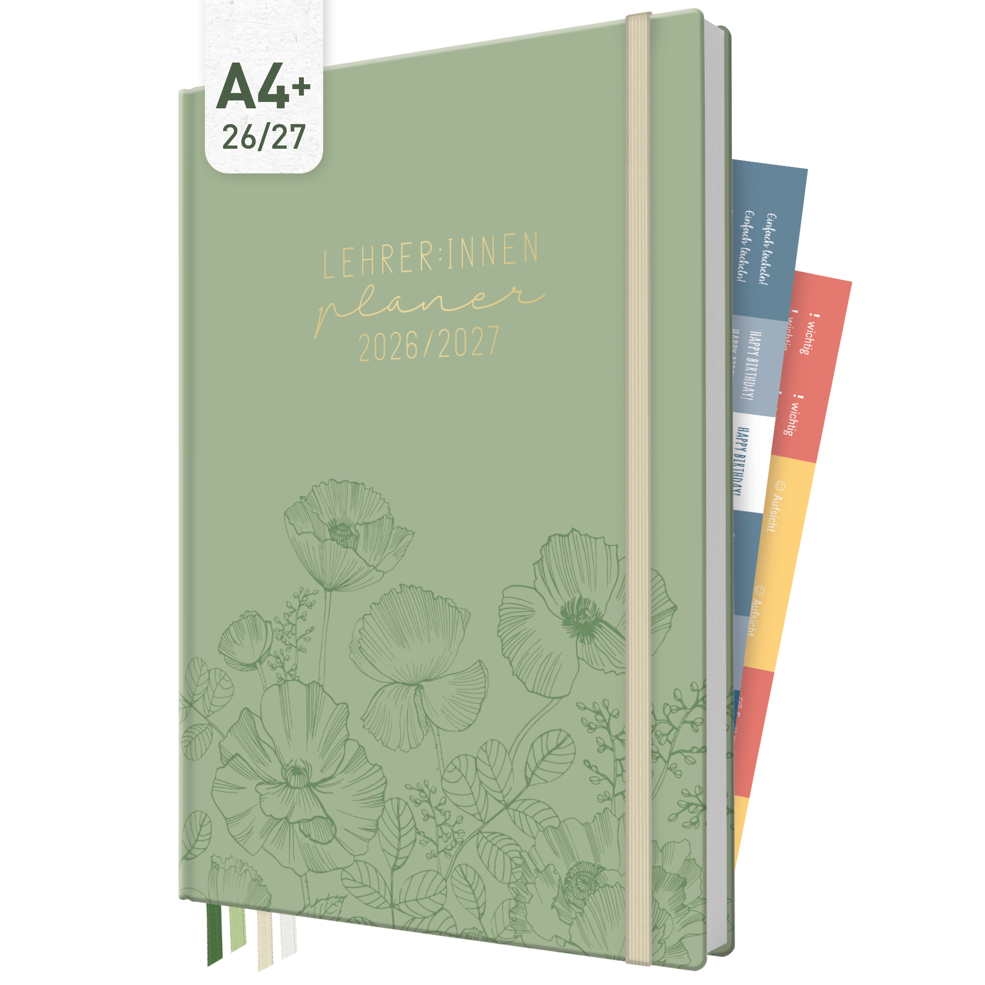 Artikelbild 1 des Artikels “Lehrer-Planer Maxi A4+ 26/27 [Green Poppy] “