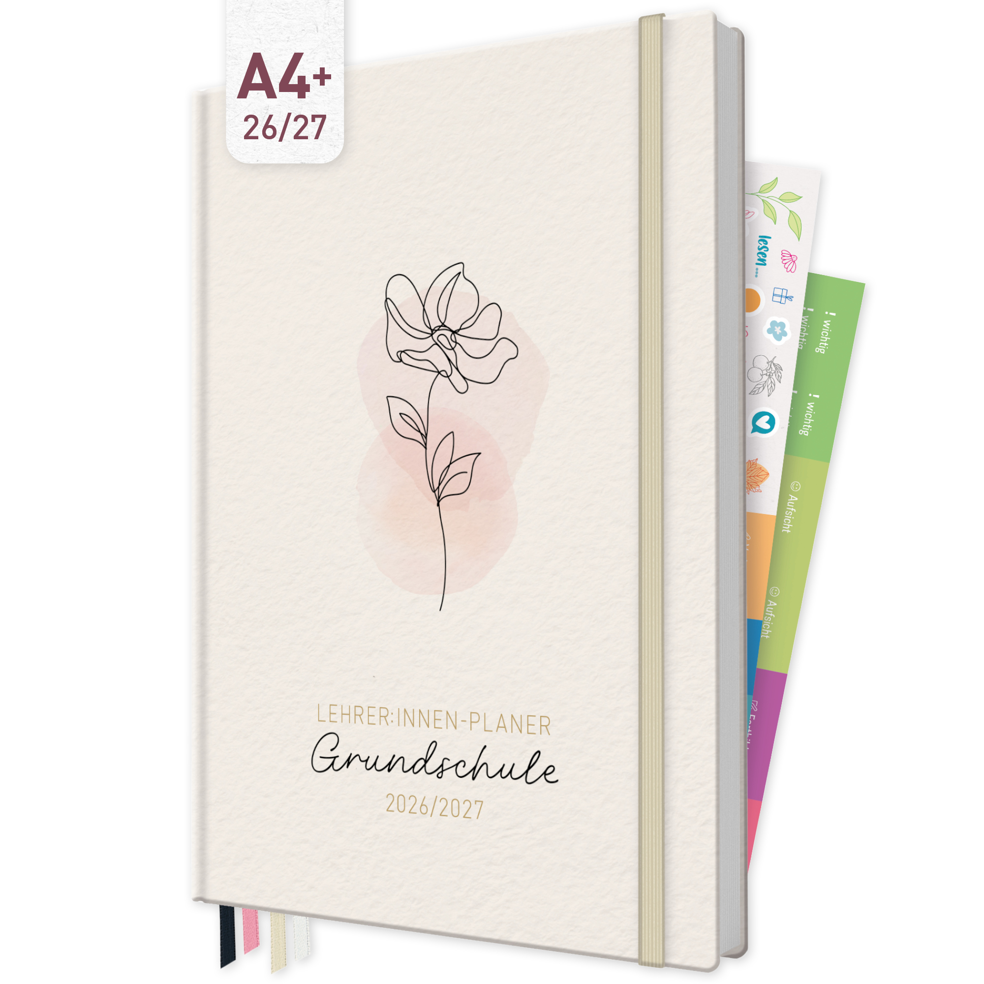 Artikelbild 1 des Artikels “Lehrer-Planer Grundschule A4+ 26/27 [Soft Flower] “