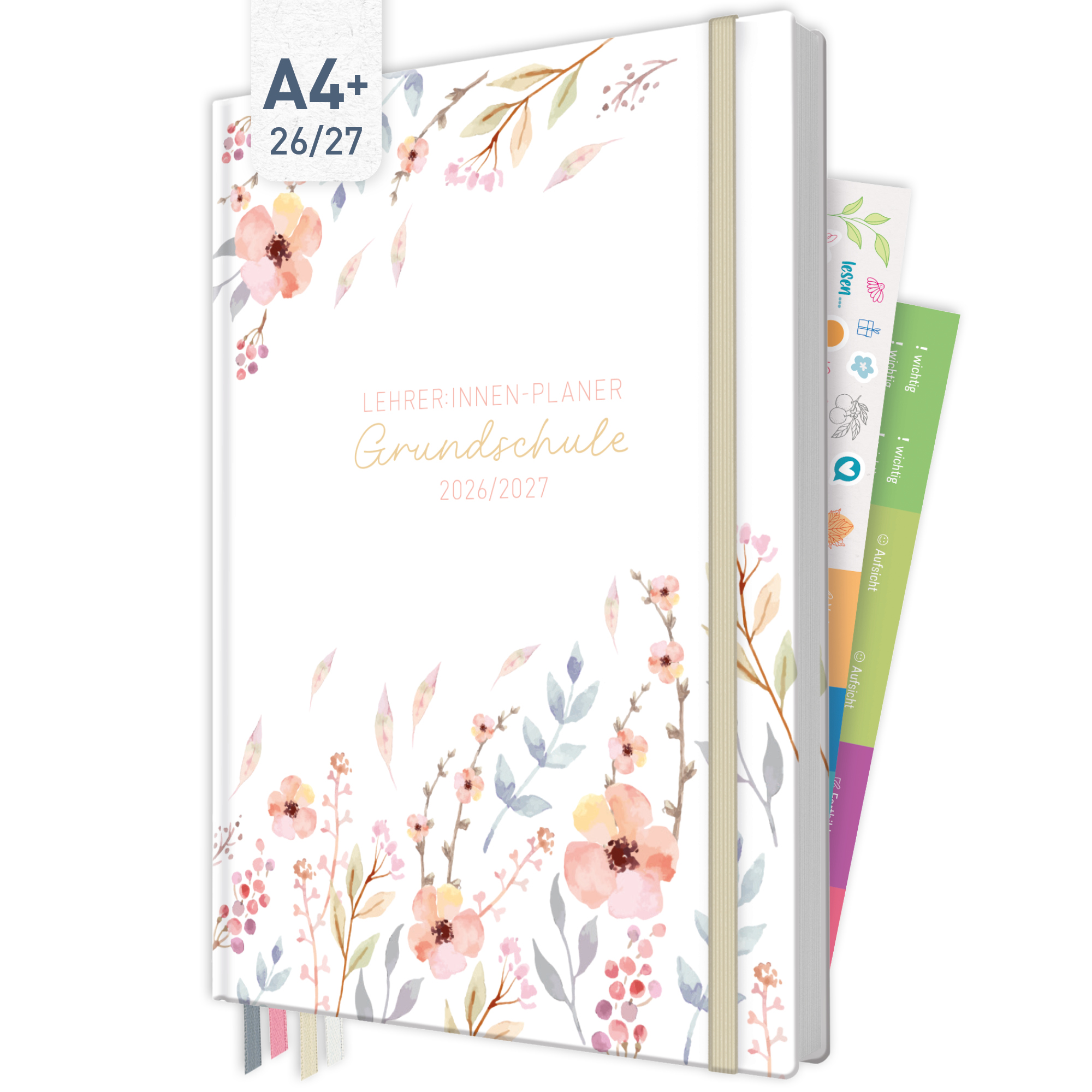 Artikelbild 1 des Artikels “Lehrer-Planer Grundschule A4+ 26/27 [Sweet Flowers] “