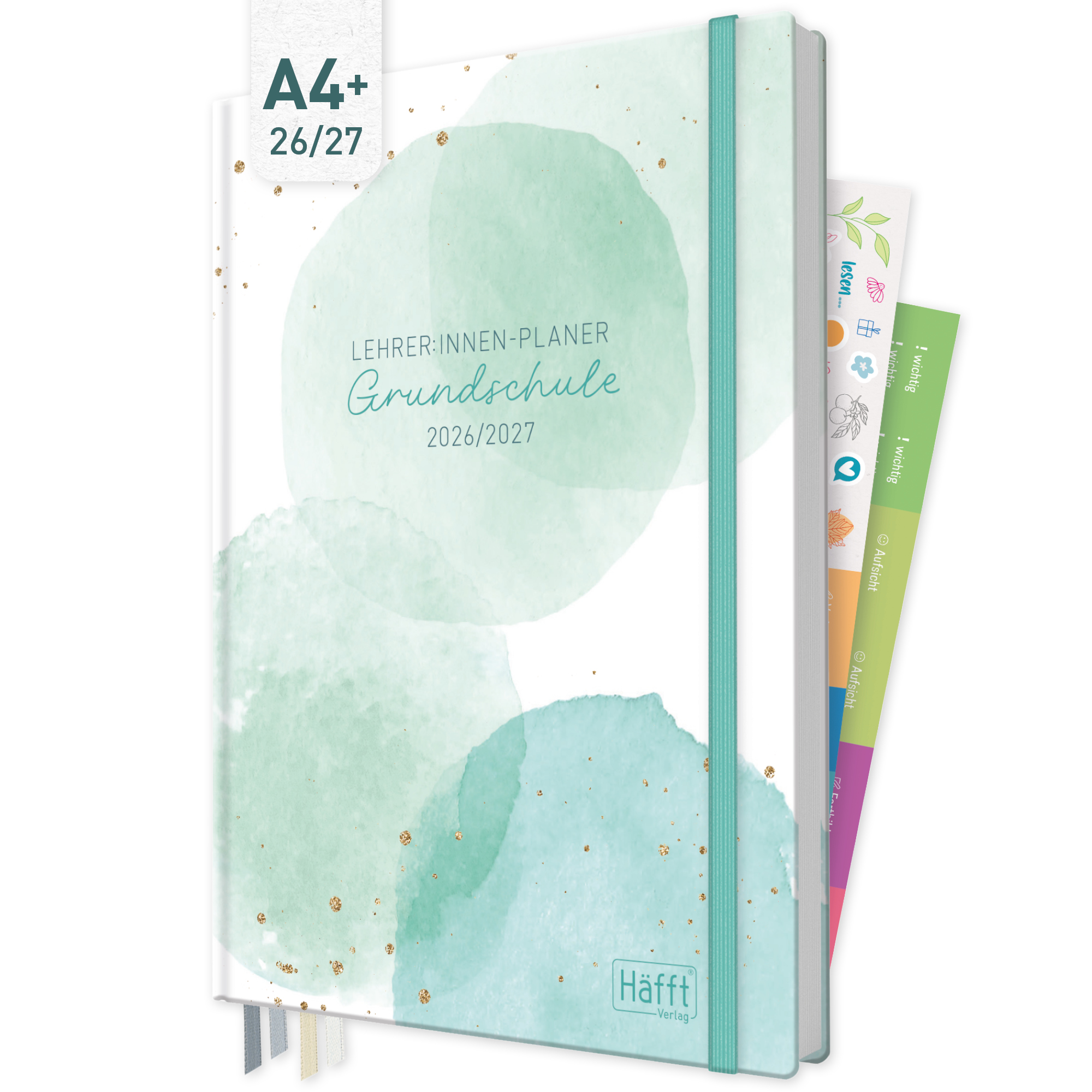 Artikelbild 1 des Artikels “Lehrer-Planer Grundschule A4+ 26/27 [Watercolor Dots] “