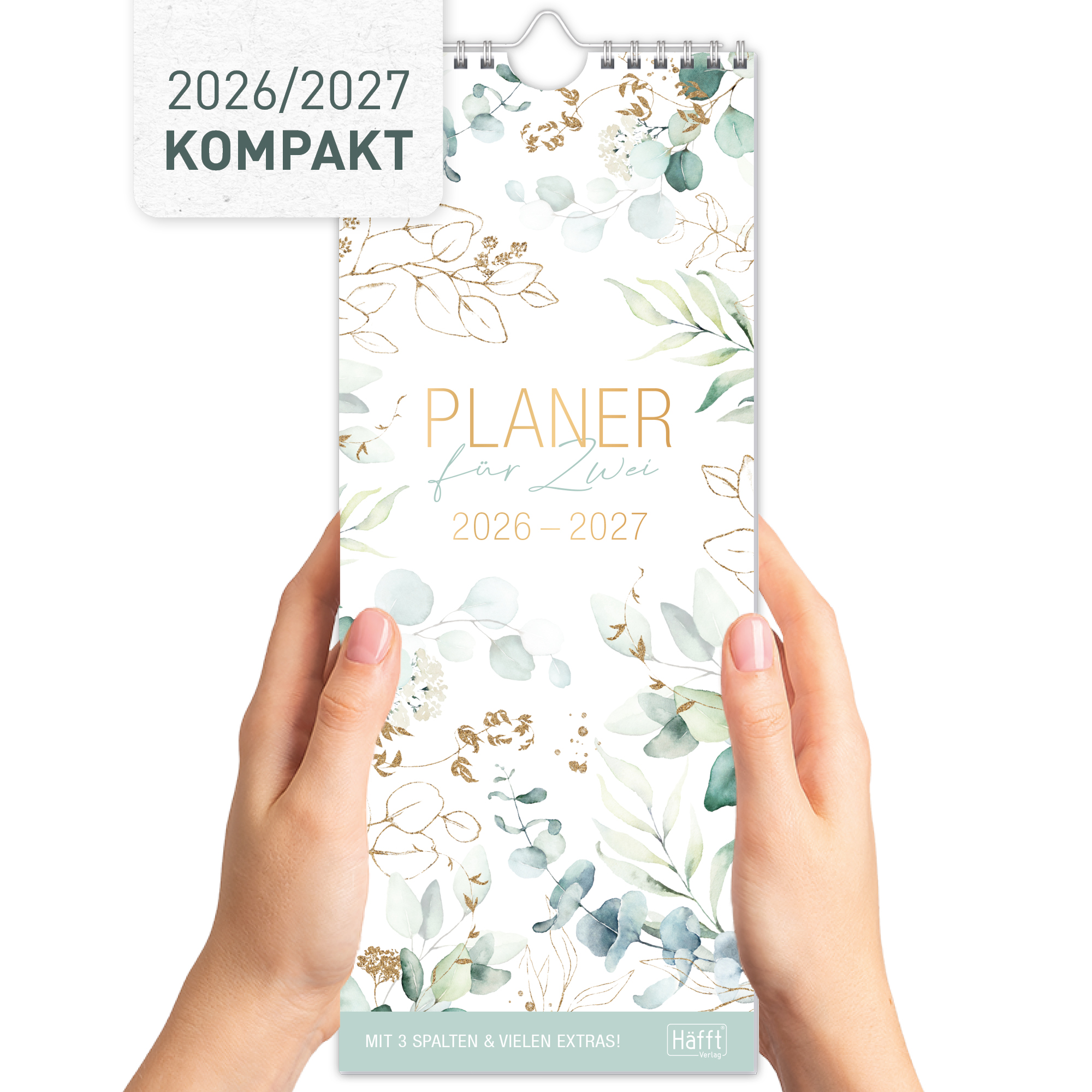 Artikelbild 1 des Artikels “Planer für Zwei kompakt 2026/2027 Wandkalender [Blattgold] “