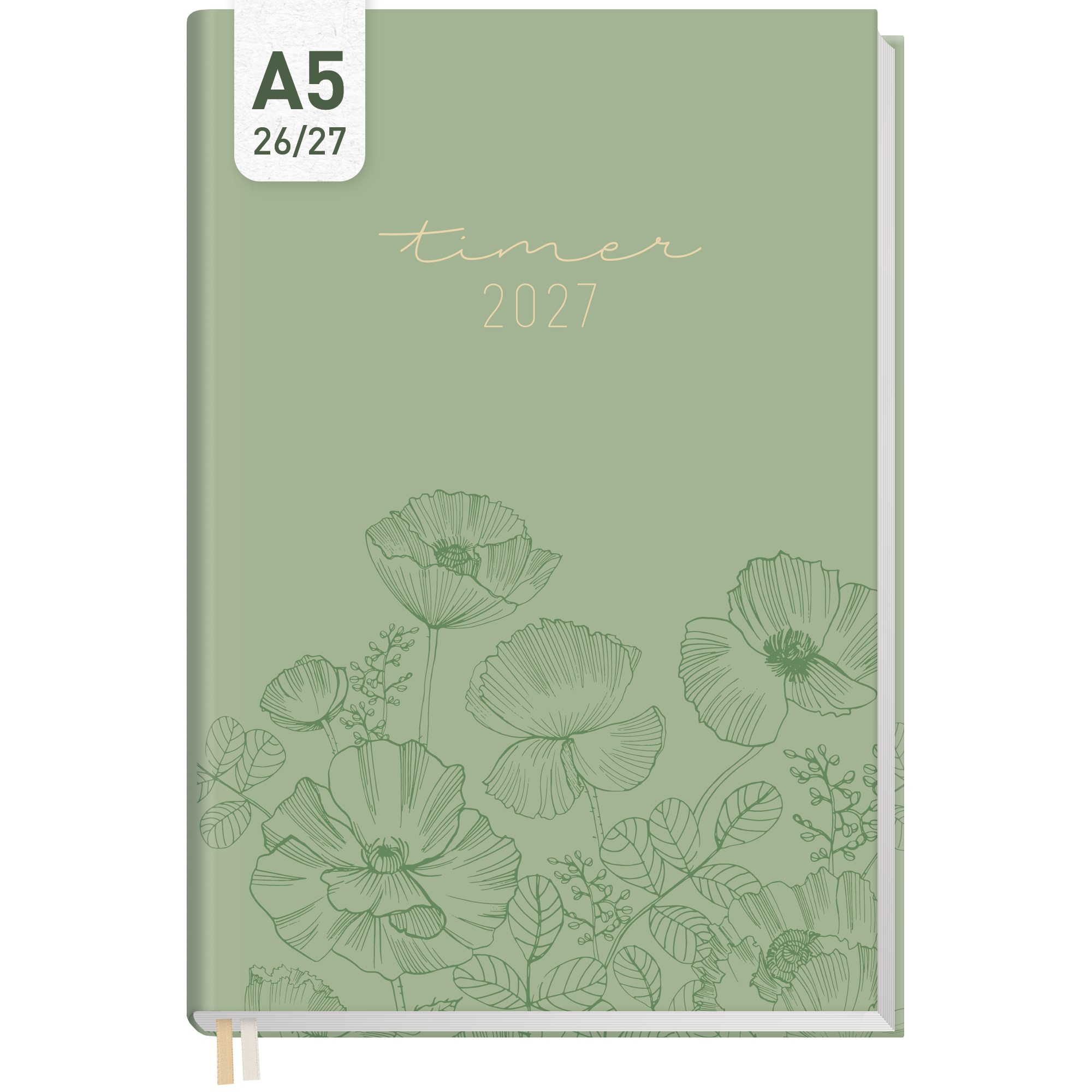 Artikelbild 1 des Artikels “Chäff-Timer A5 2026/2027 [Green Poppy] “