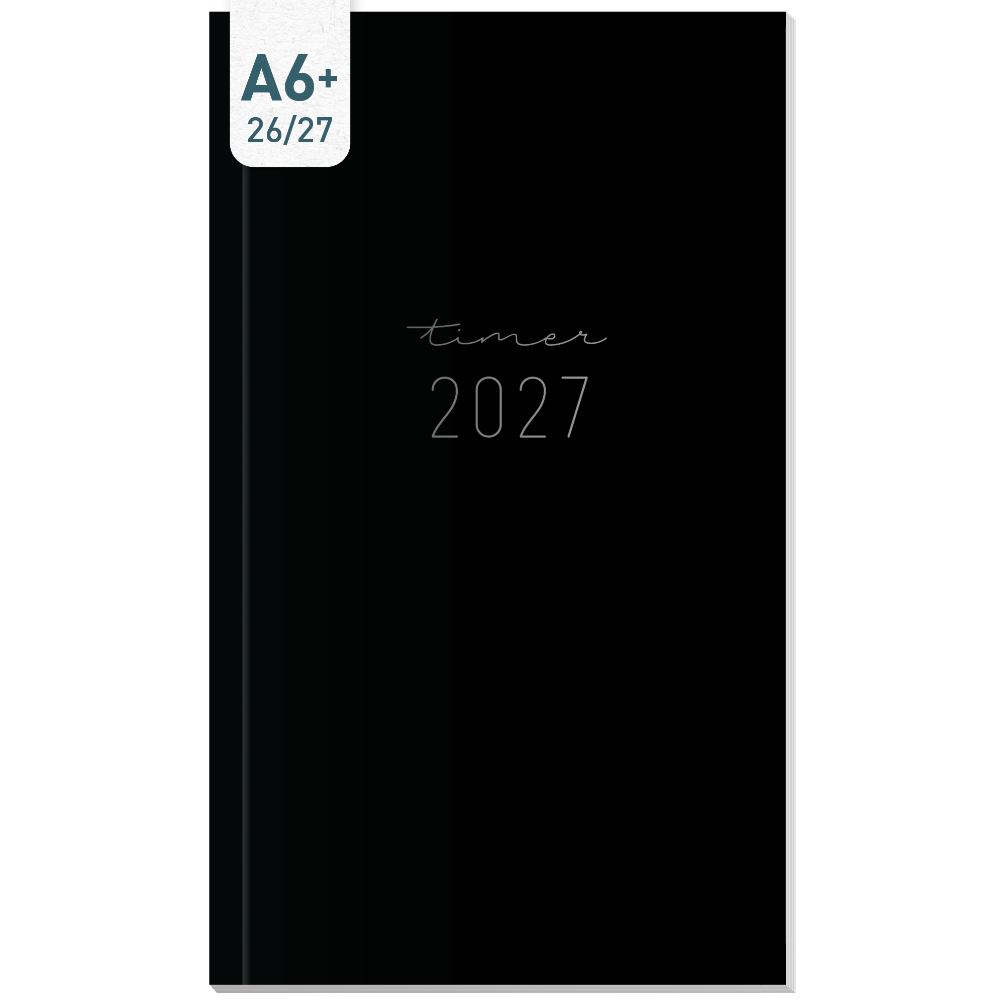 Artikelbild 1 des Artikels “Monatskalender 2026/2027 A6+ Slim Taschenkalender [Black Edition] “