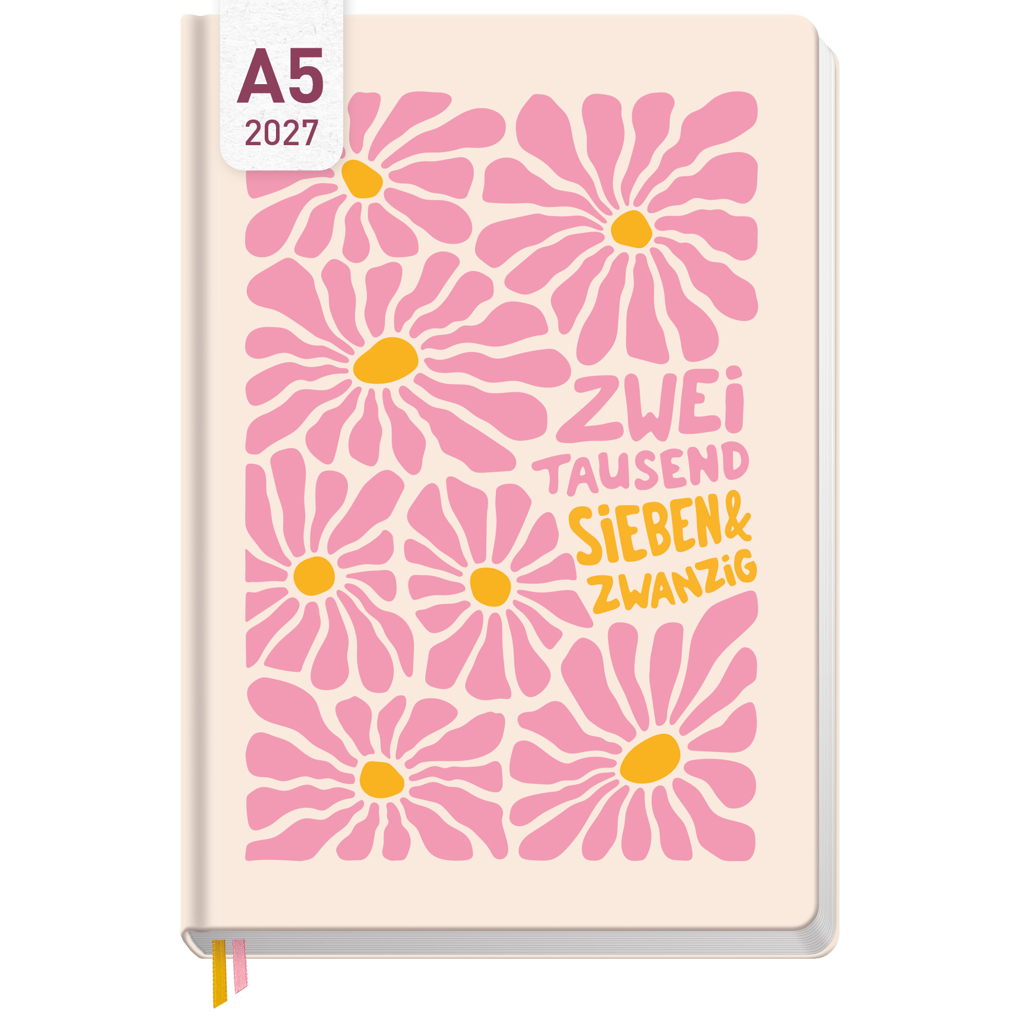 Artikelbild 1 des Artikels “Häfft-Timer A5 2027 [Pink Flowers] “