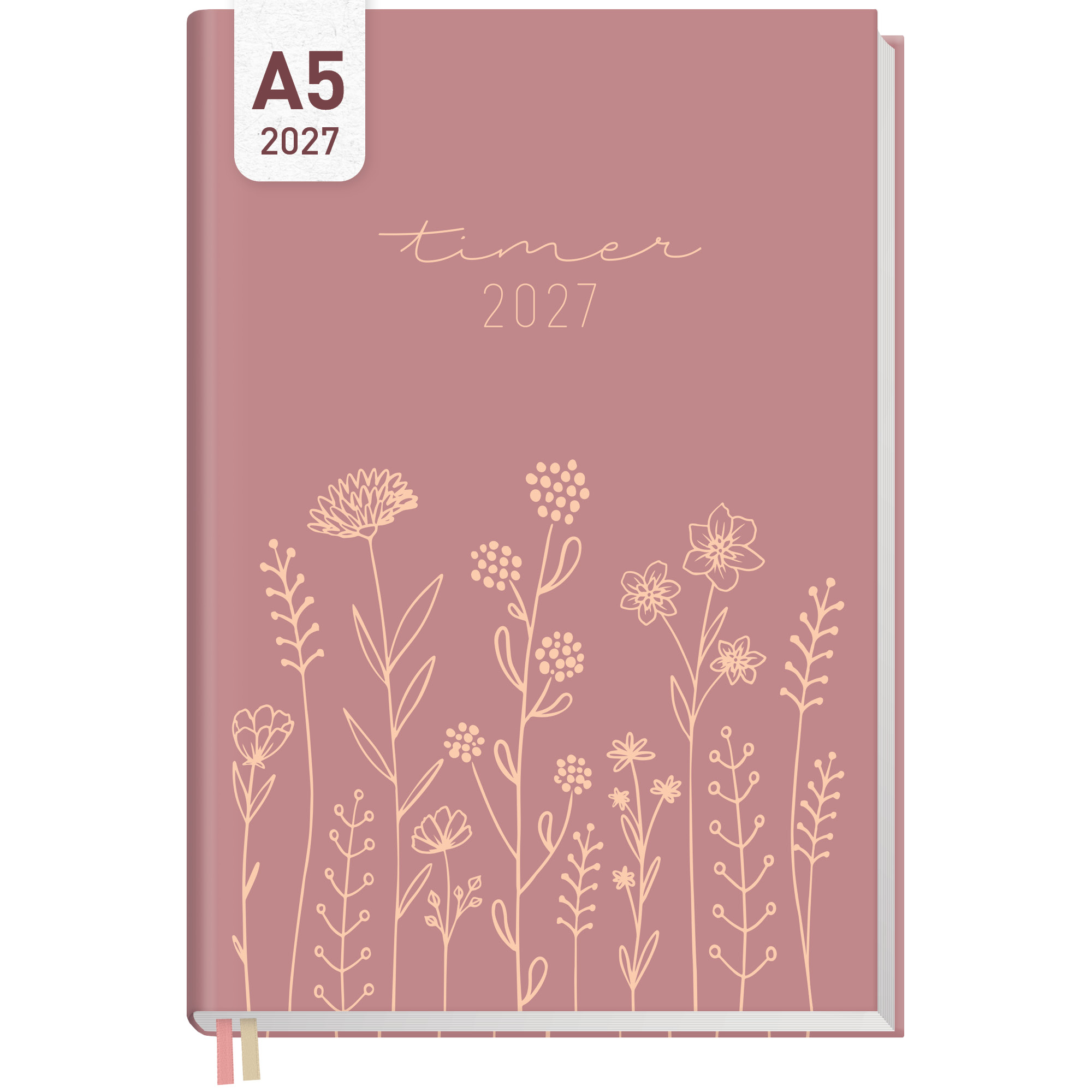 Artikelbild 1 des Artikels “Chäff-Timer Classic A5 2027 [Fine Flowers rosé] “