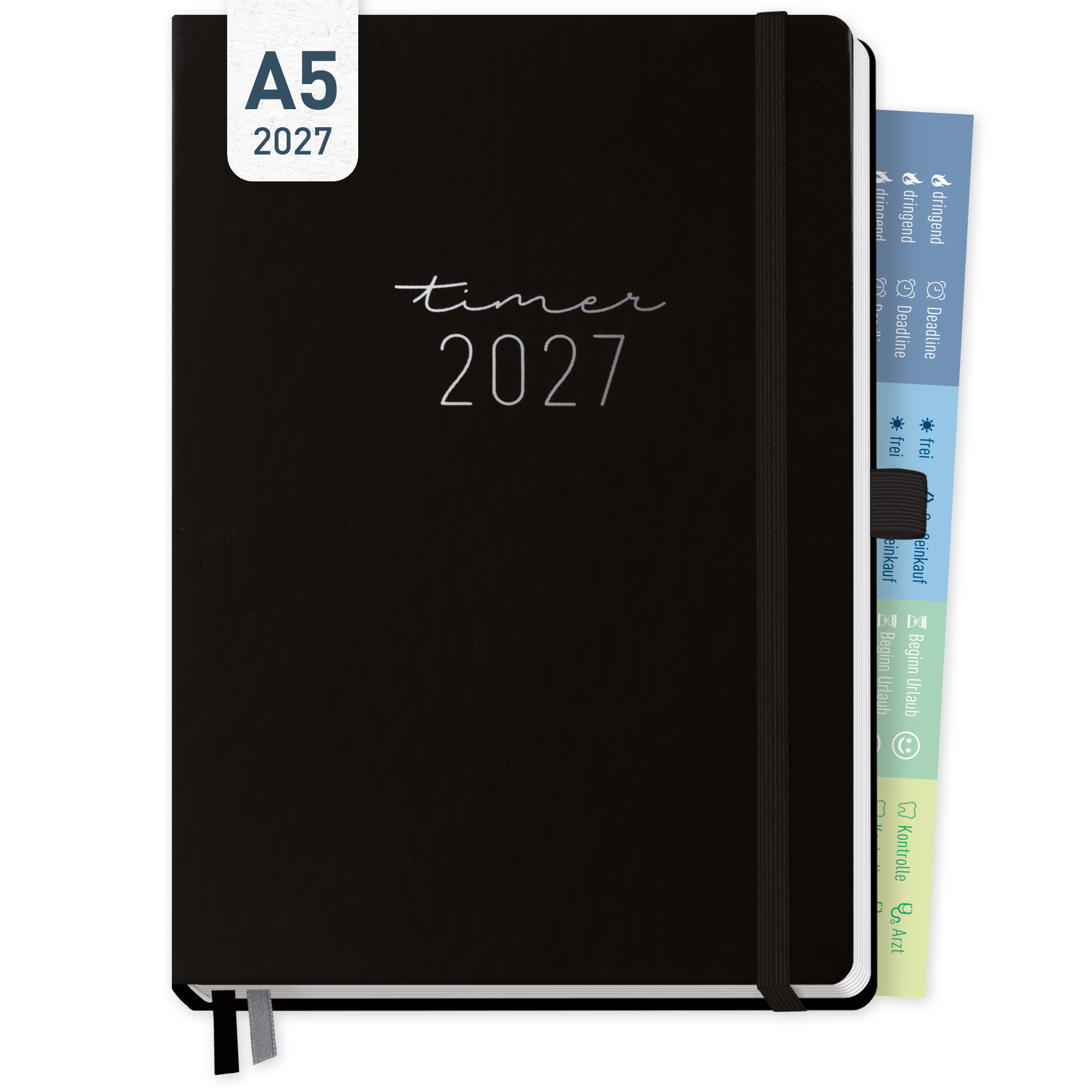 Artikelbild 1 des Artikels “Chäff-Timer Premium A5 2027 [Black] “