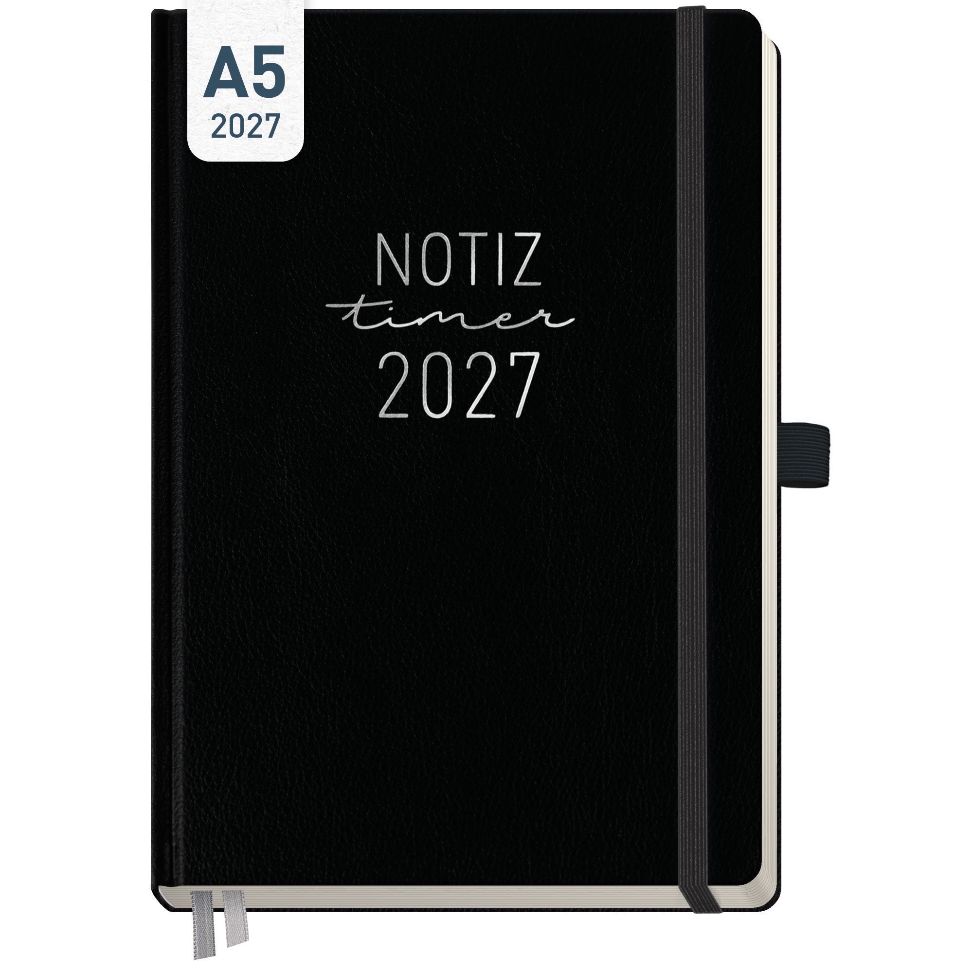 Artikelbild 1 des Artikels “Wochen-Notiz-Kalender A5 2027 [Schwarz] “