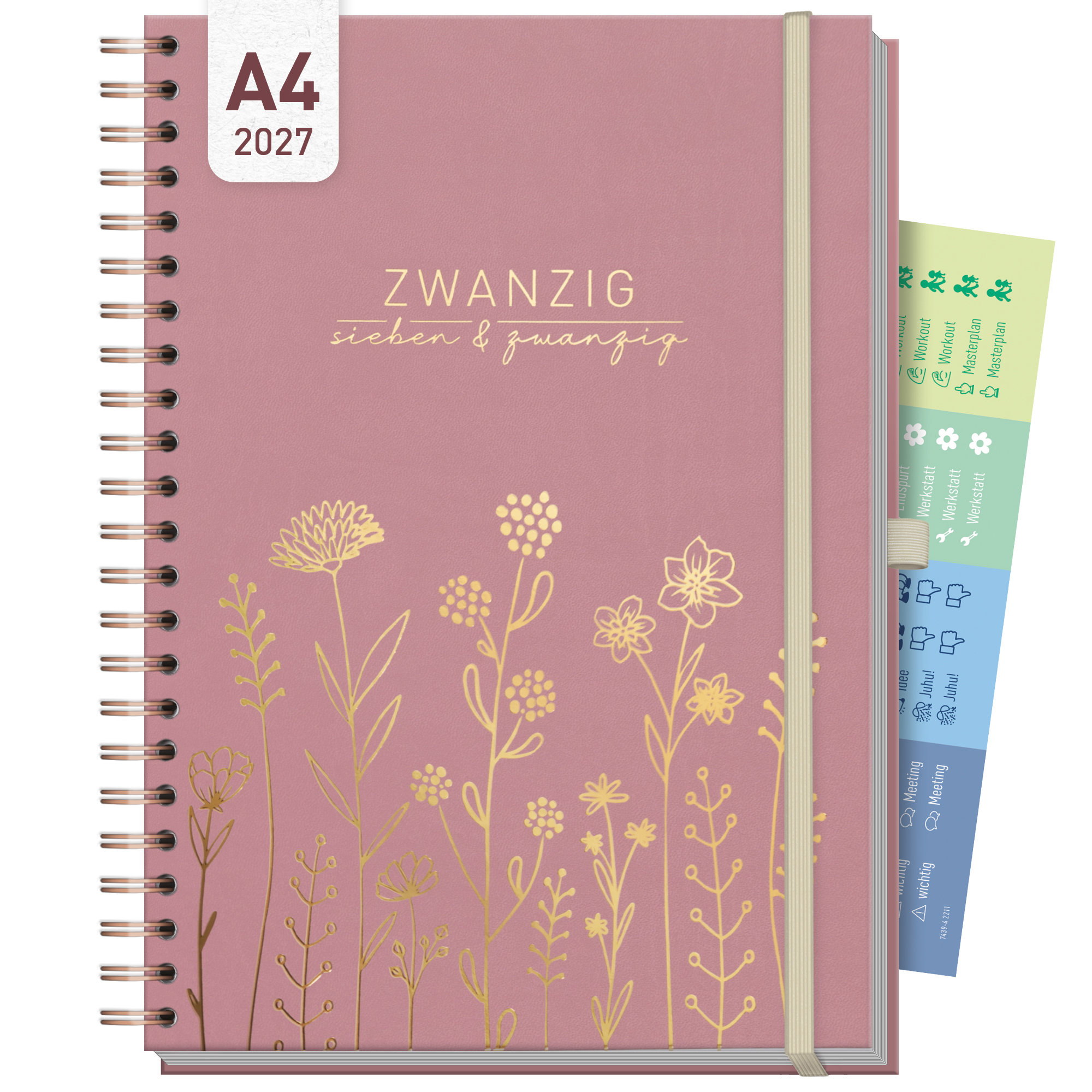 Artikelbild 1 des Artikels “Business-Timer Maxi A4 2027 [Fine Flowers rosé] “