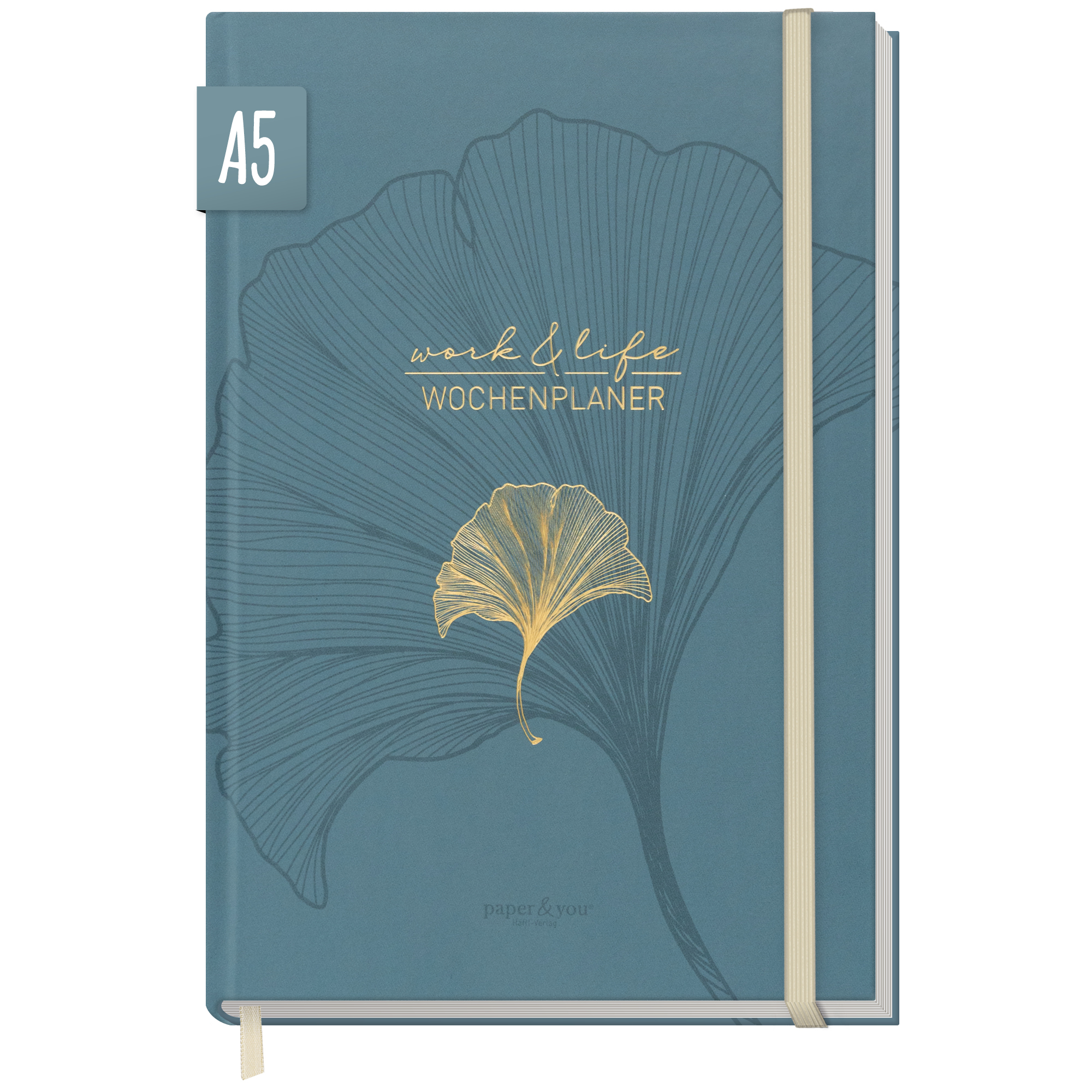 Artikelbild 1 des Artikels “Work & Life Wochenplaner A5 [Blue Ginkgo] “