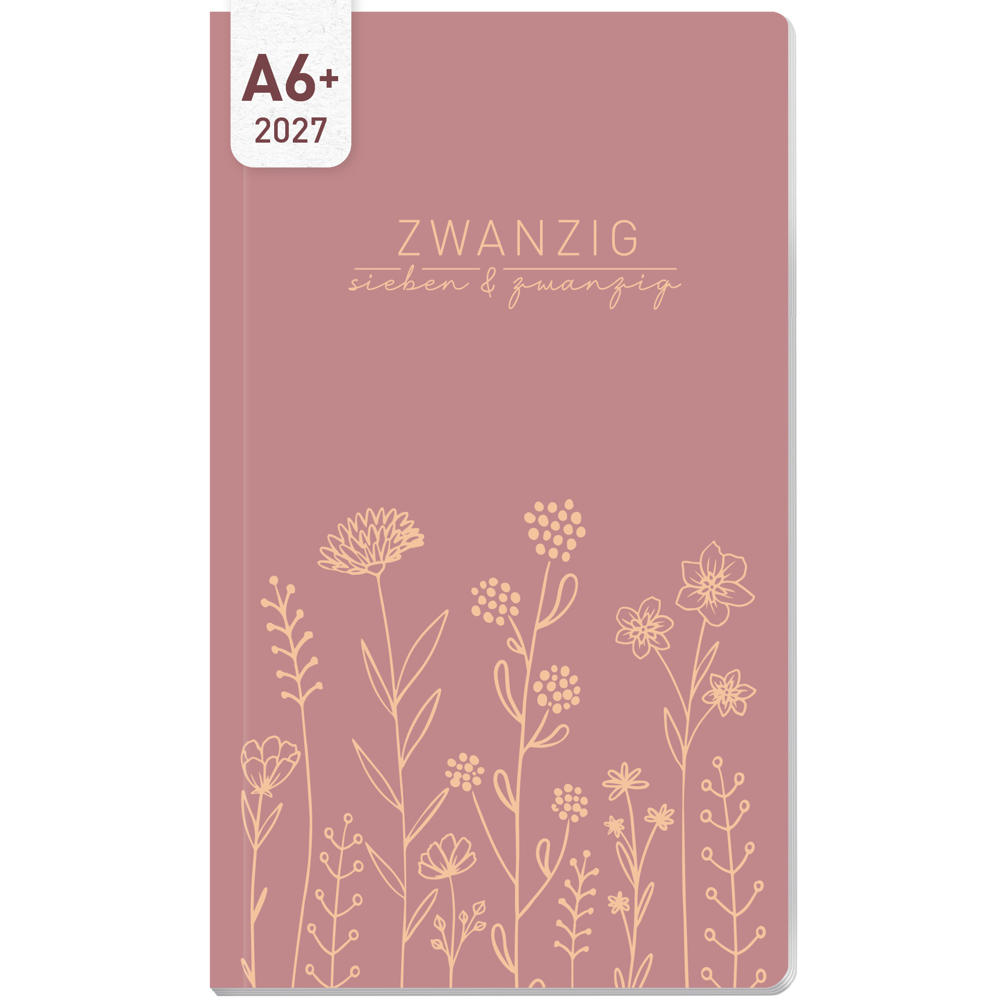 Artikelbild 1 des Artikels “Monatskalender Pocket Slim A6+ 2027 [Fine Flowers rosé] “