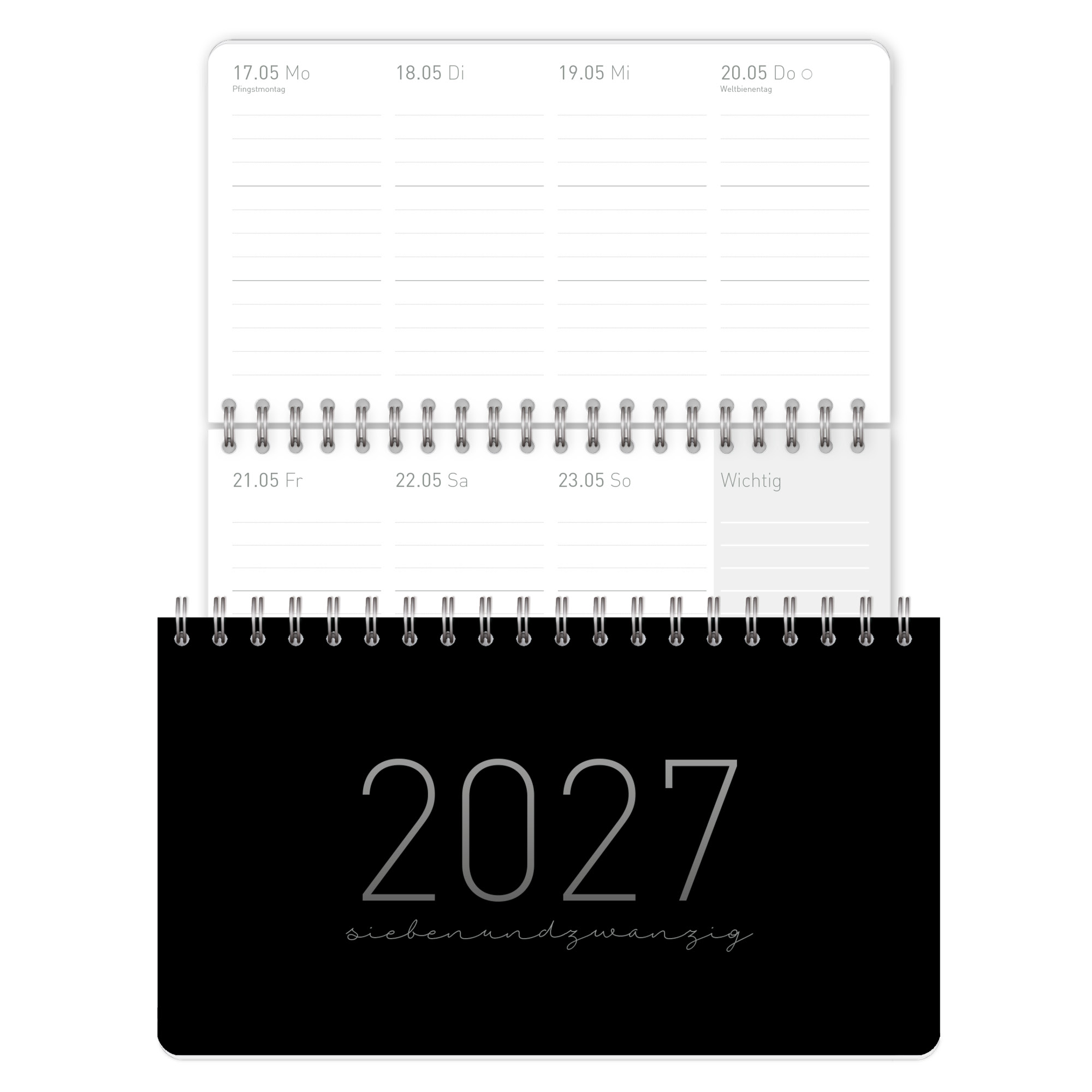 Artikelbild 1 des Artikels “Wochen-Tischkalender Pocket 2027 [Black Edition] “