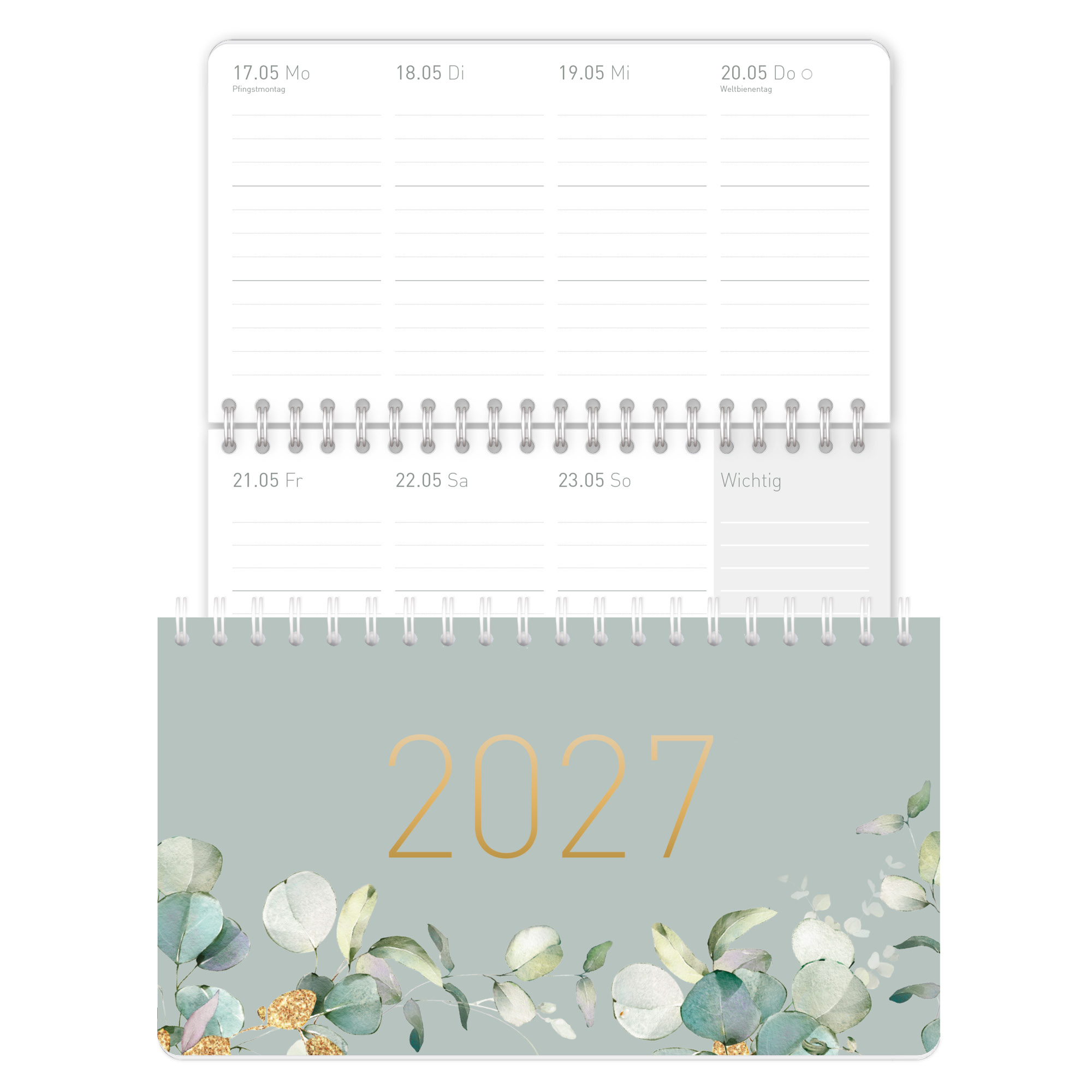 Artikelbild 1 des Artikels “Wochen-Tischkalender Pocket 2027 [Minty Leaves] “