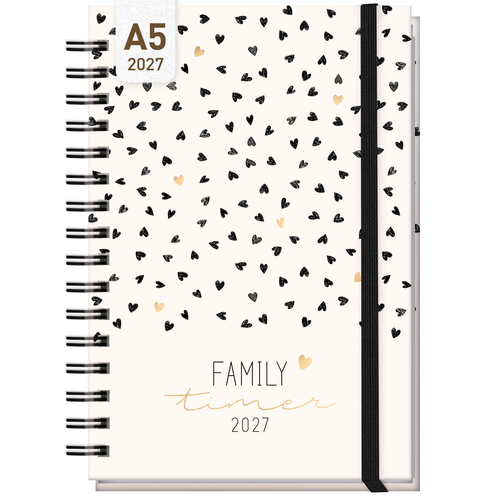 Artikelbild 1 des Artikels “Family-Timer A5 2027 [Golden Hearts] “