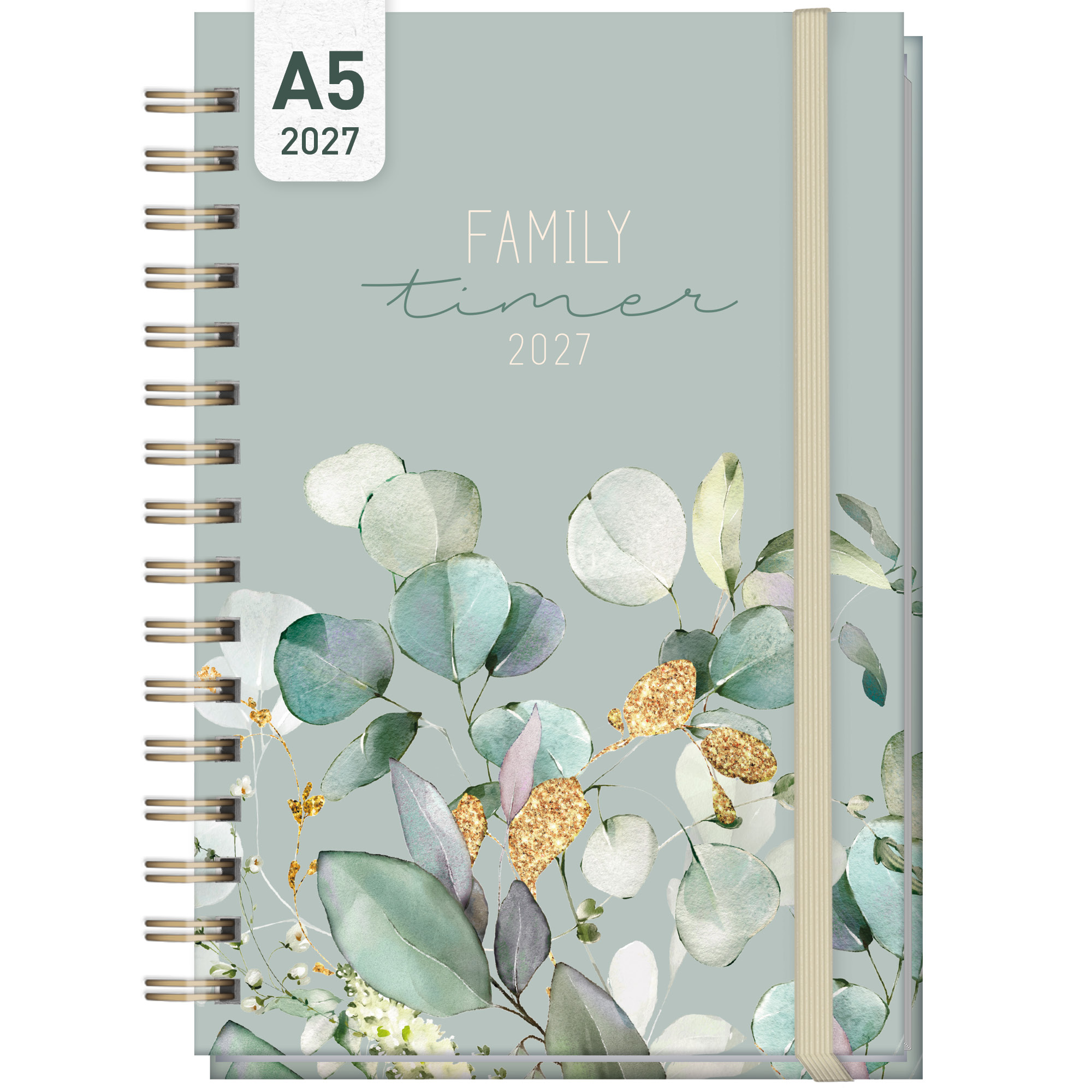 Artikelbild 1 des Artikels “Family-Timer A5 2027 [Minty Leaves] “