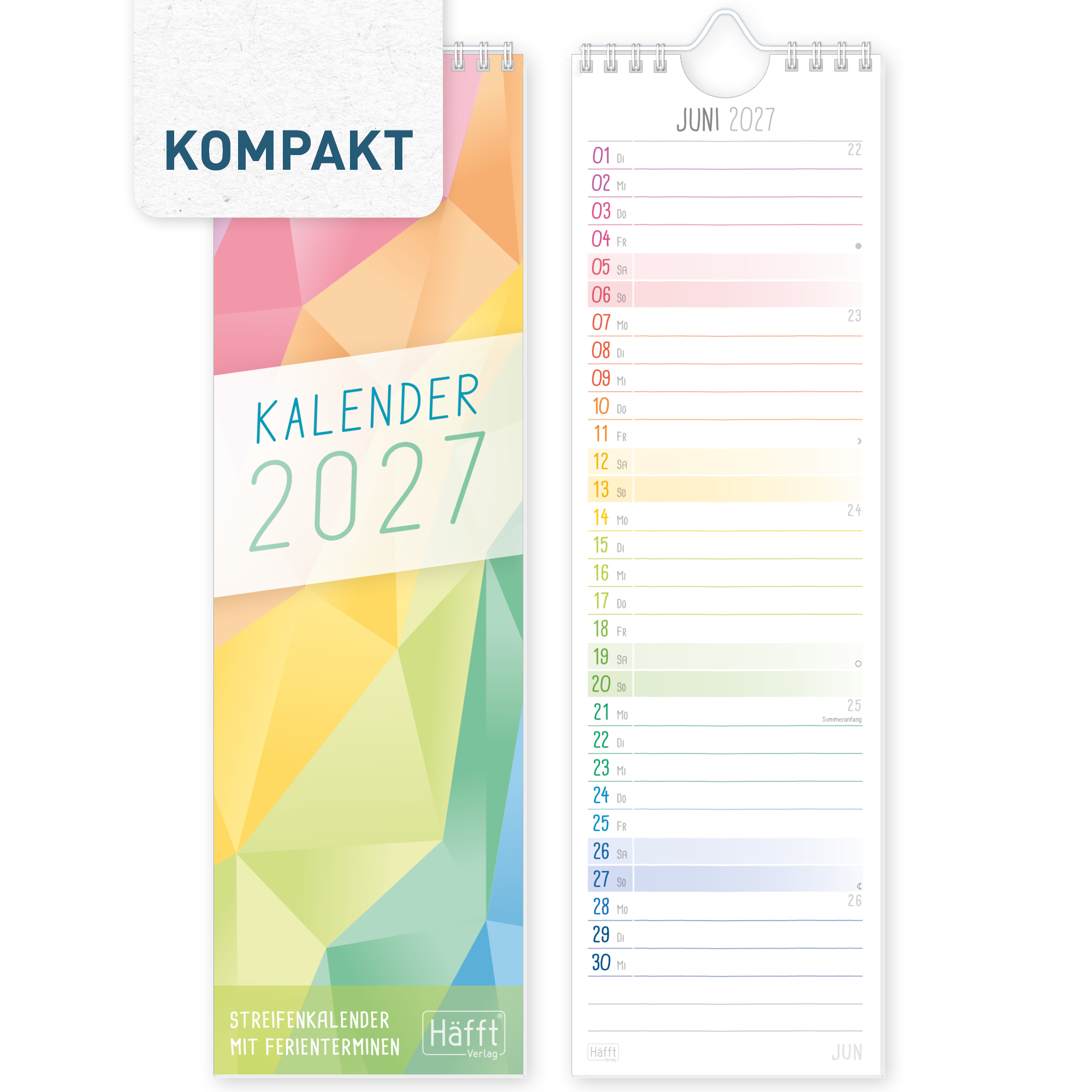 Artikelbild 1 des Artikels “Streifenkalender kompakt 2027 [Rainbow] “
