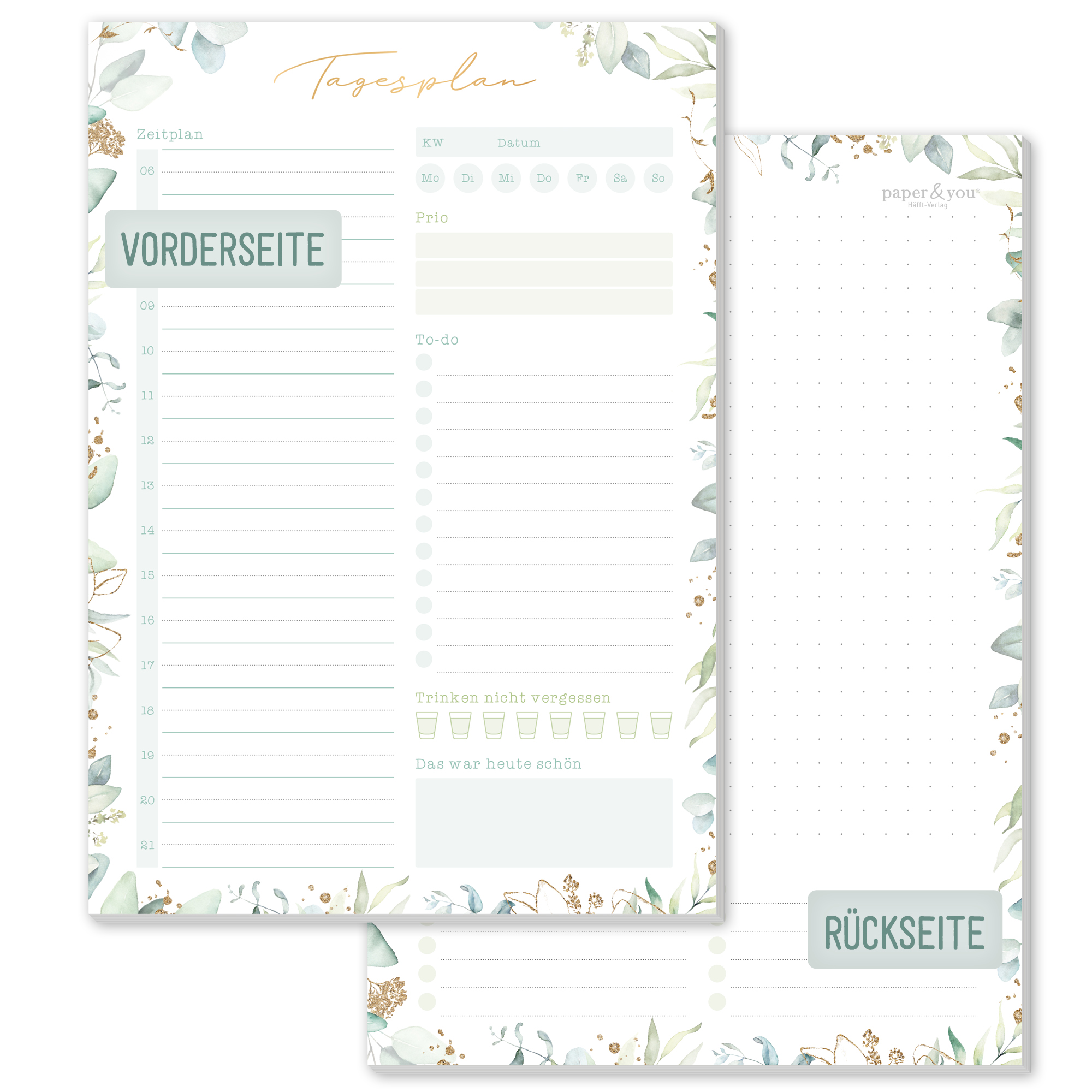 Artikelbild 1 des Artikels “Tagesplaner A5 [Blattgold] “