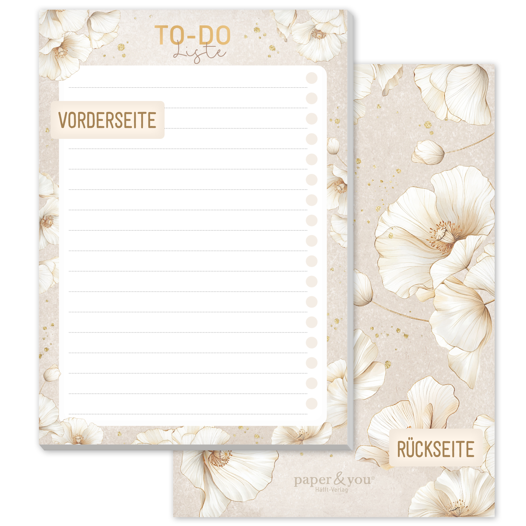 Artikelbild 1 des Artikels “To-do Block A6 [Golden Blossoms] “