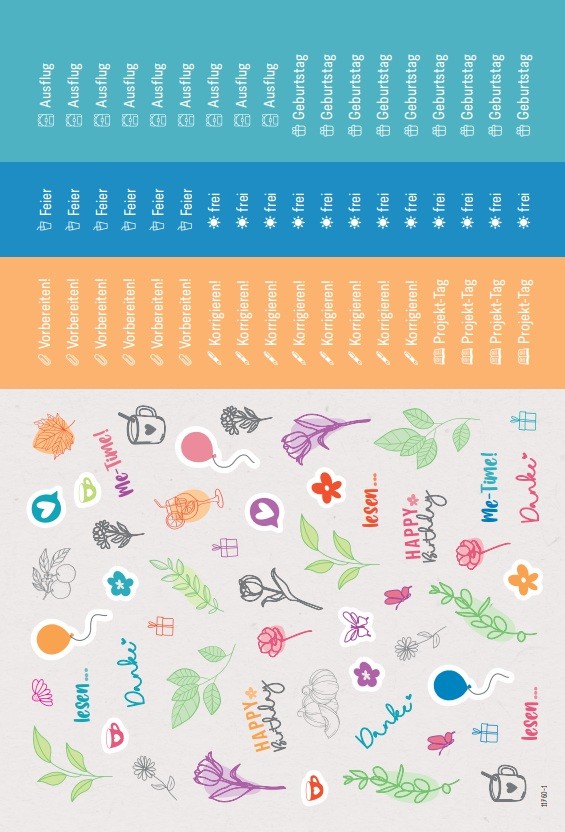 Artikelbild 1 des Artikels “Stickerbogen Lehrerplaner Grundschule [Bogen 1] “