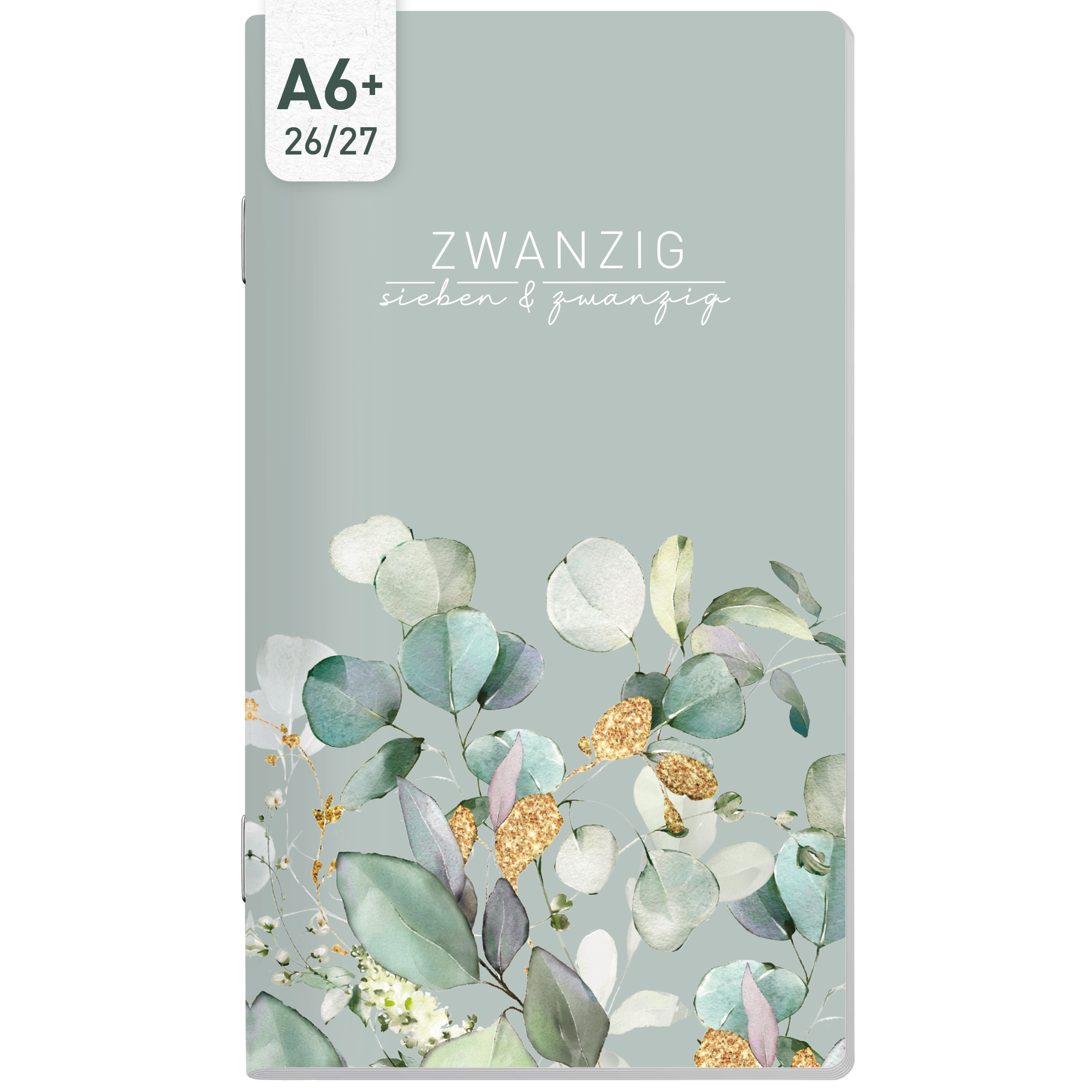 Artikelbild 1 des Artikels “Monatskalender 2026/2027 Square A6+ Taschenkalender [Minty Leaves] “