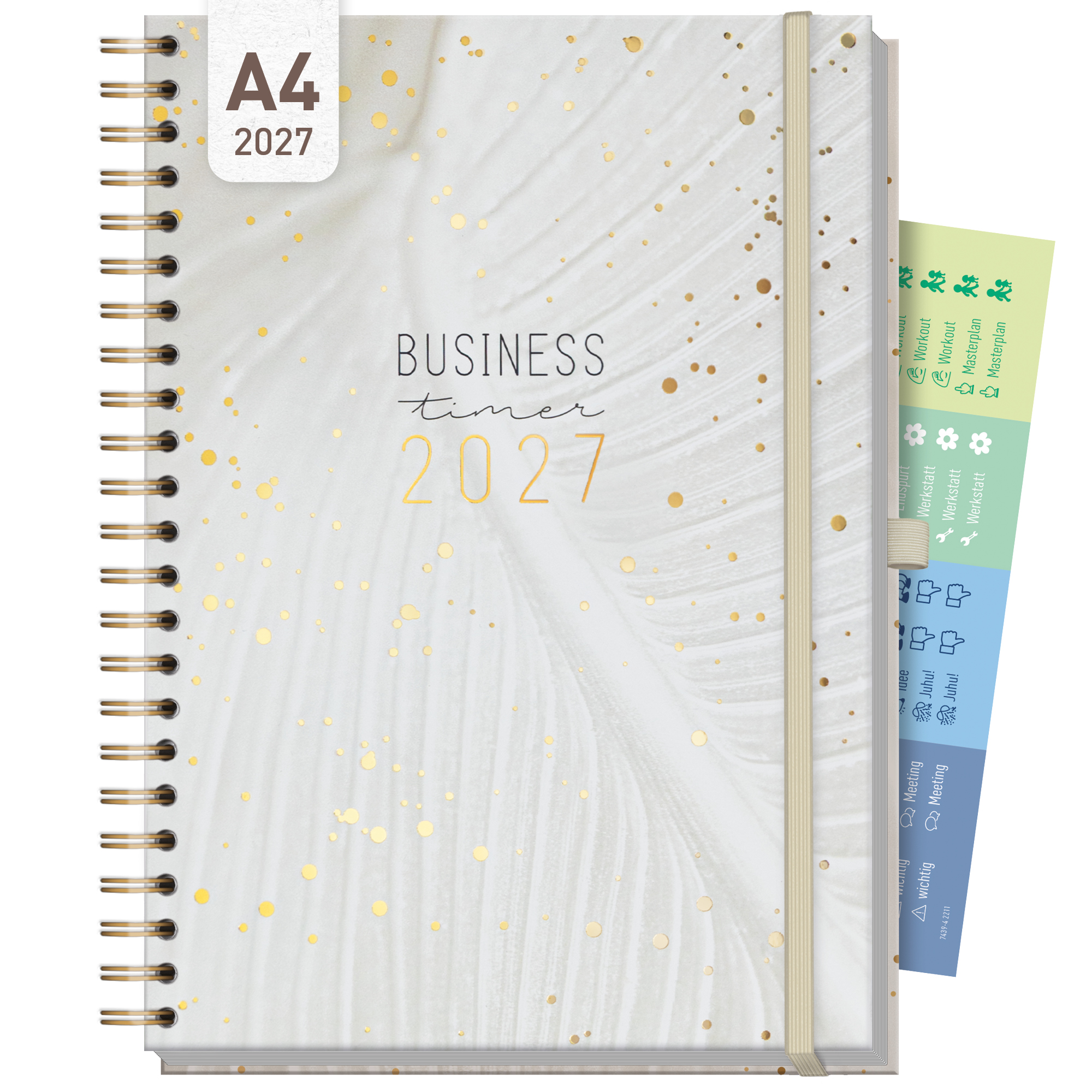 Artikelbild 1 des Artikels “Business-Timer Maxi A4 2027 [Sparkling Leaf] “