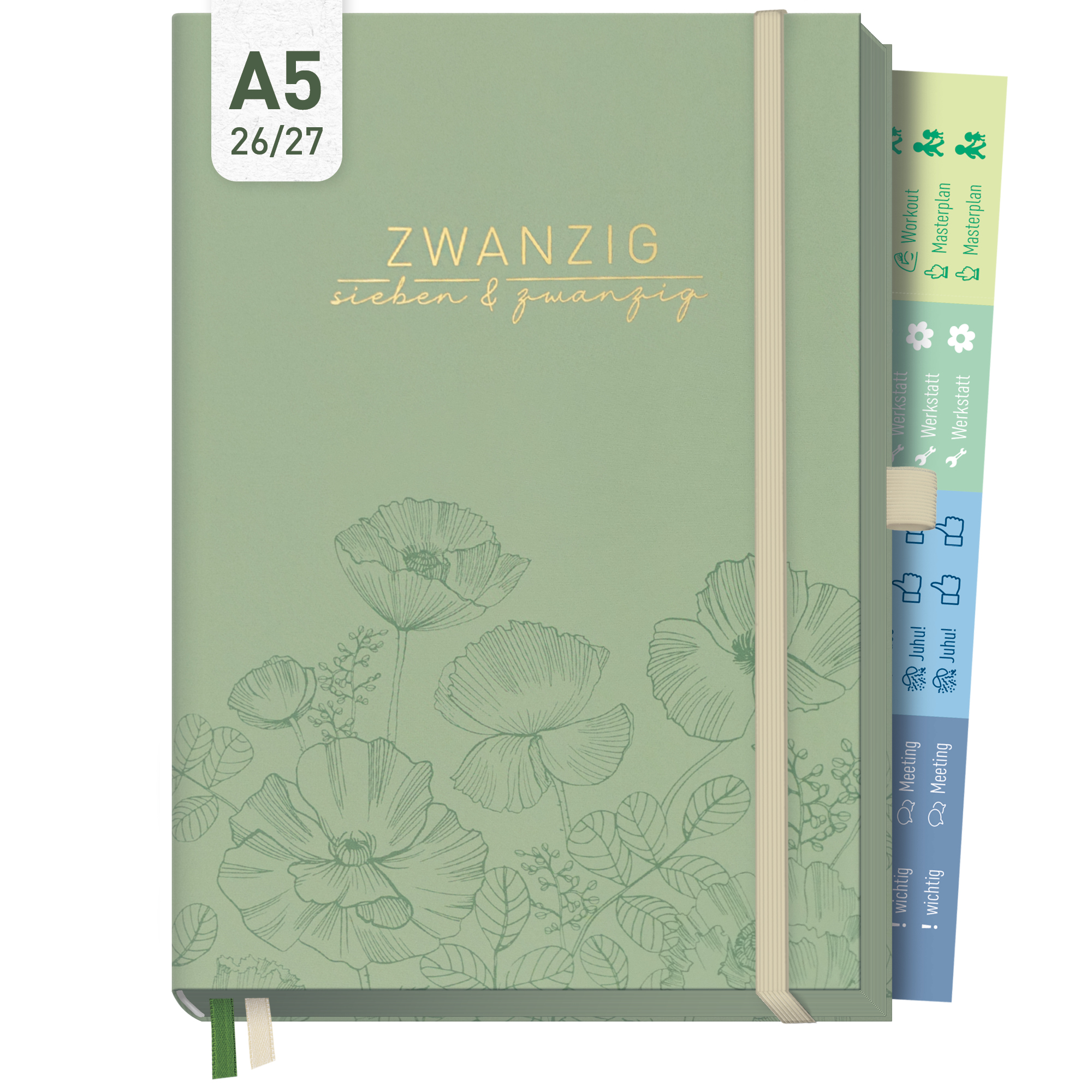 Artikelbild 1 des Artikels “Business-Timer Deluxe A5 2026/2027 [Green Poppy] “