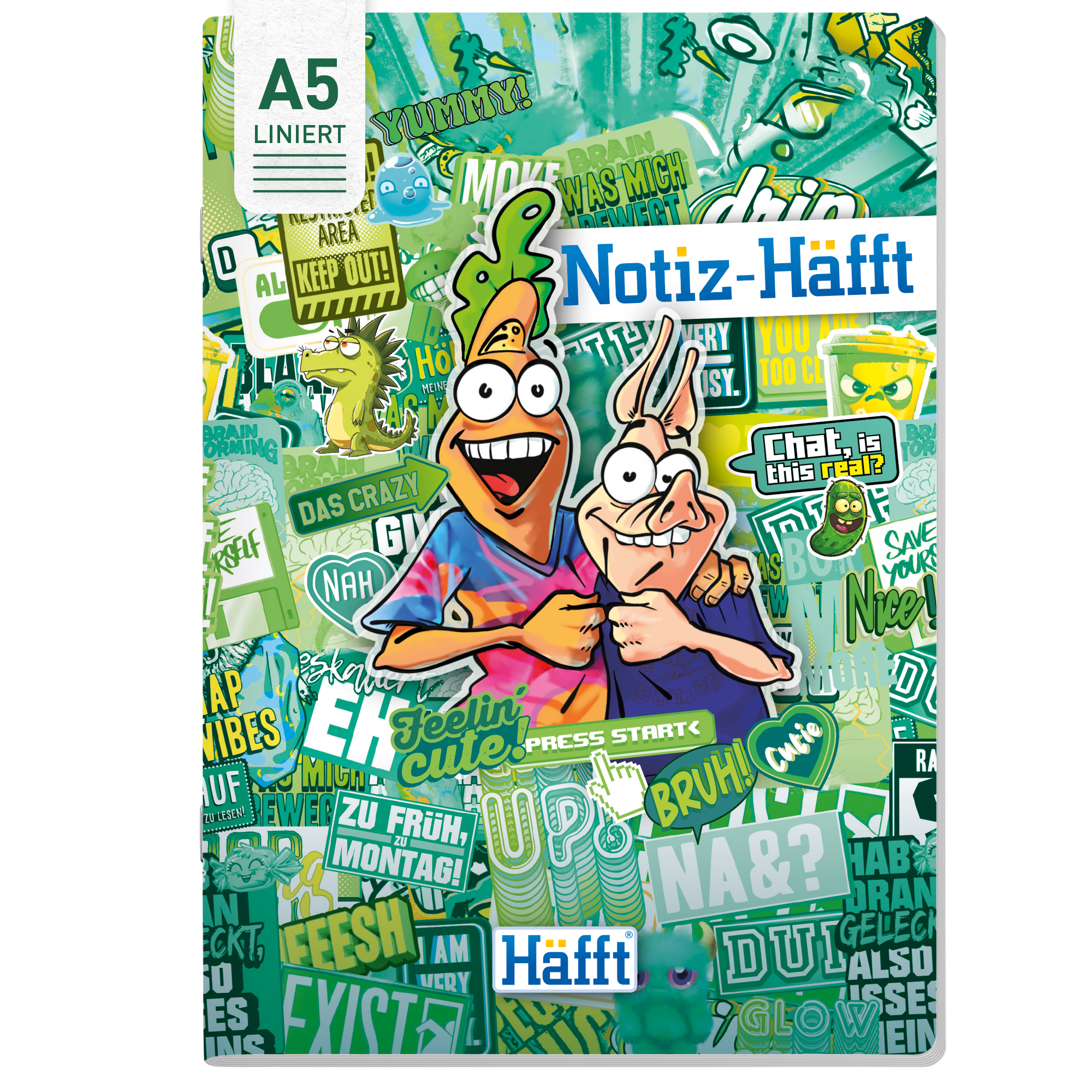 Artikelbild 1 des Artikels “Notizheft A5 liniert [Stickermania] “