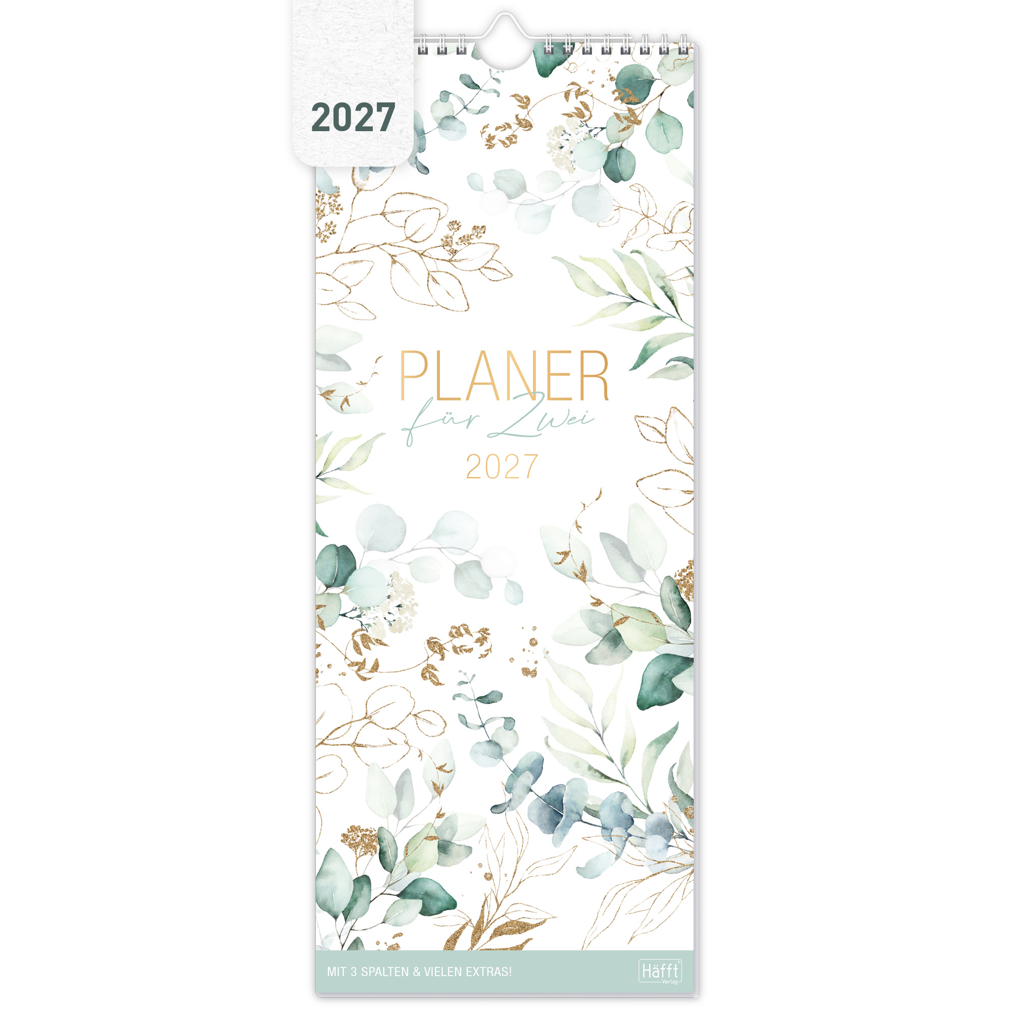Artikelbild 1 des Artikels “Planer für Zwei 2027 Wandkalender mit 3 Spalten [Blattgold] “