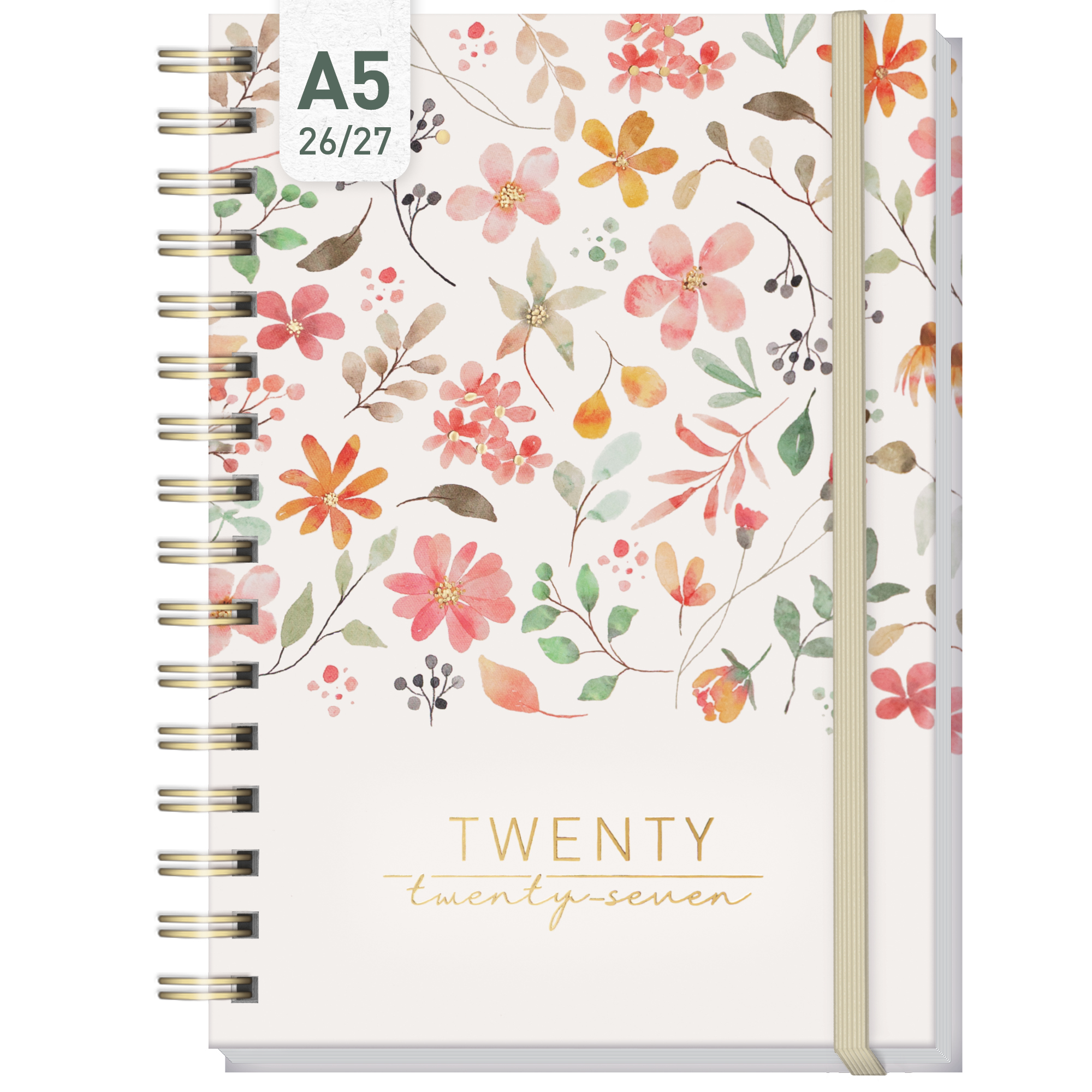 Artikelbild 1 des Artikels “Lieblings-Timer A5 2026/2027 A5 auf Englisch (+ IT/FR/ES) [Wild Blossoms] “