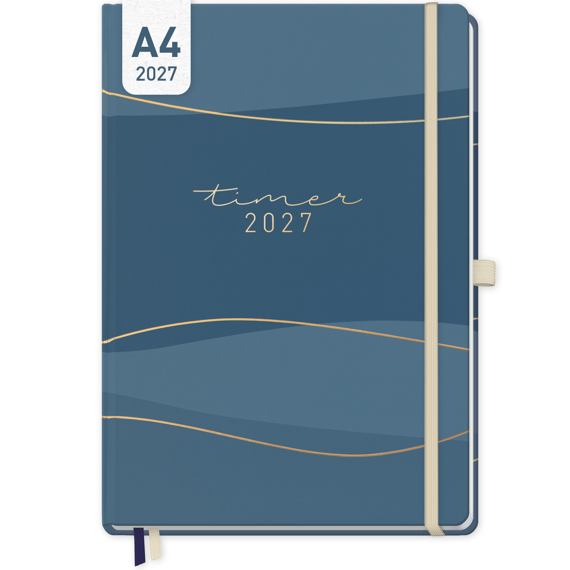 Artikelbild 1 des Artikels “Wochen-Notiz-Kalender A4 2027 [Blue Waves] “