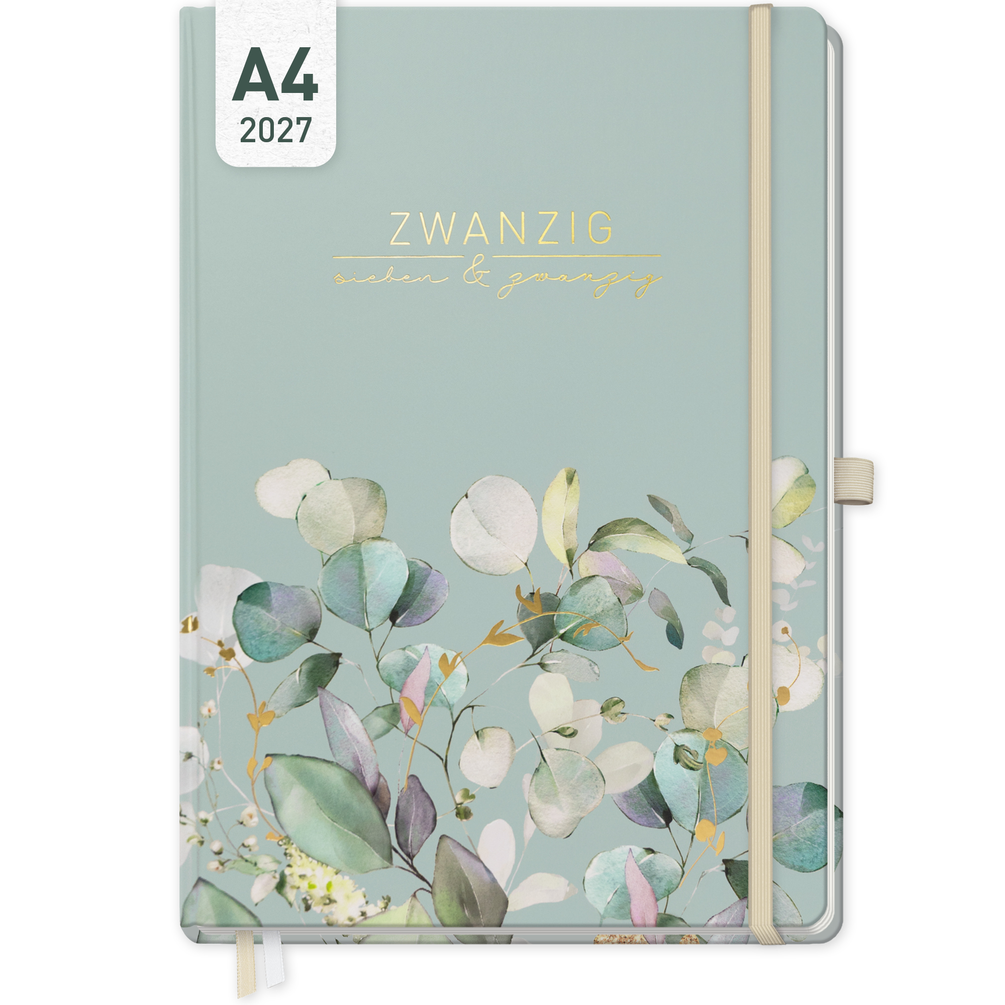 Artikelbild 1 des Artikels “Wochen-Notiz-Kalender A4 2027 [Minty Leaves] “