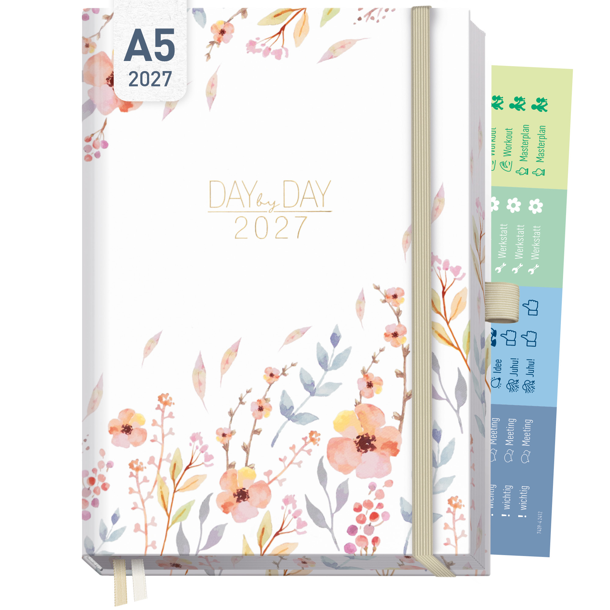 Artikelbild 1 des Artikels “Organizer Day by Day Deluxe A5 [Sweet Flowers] “