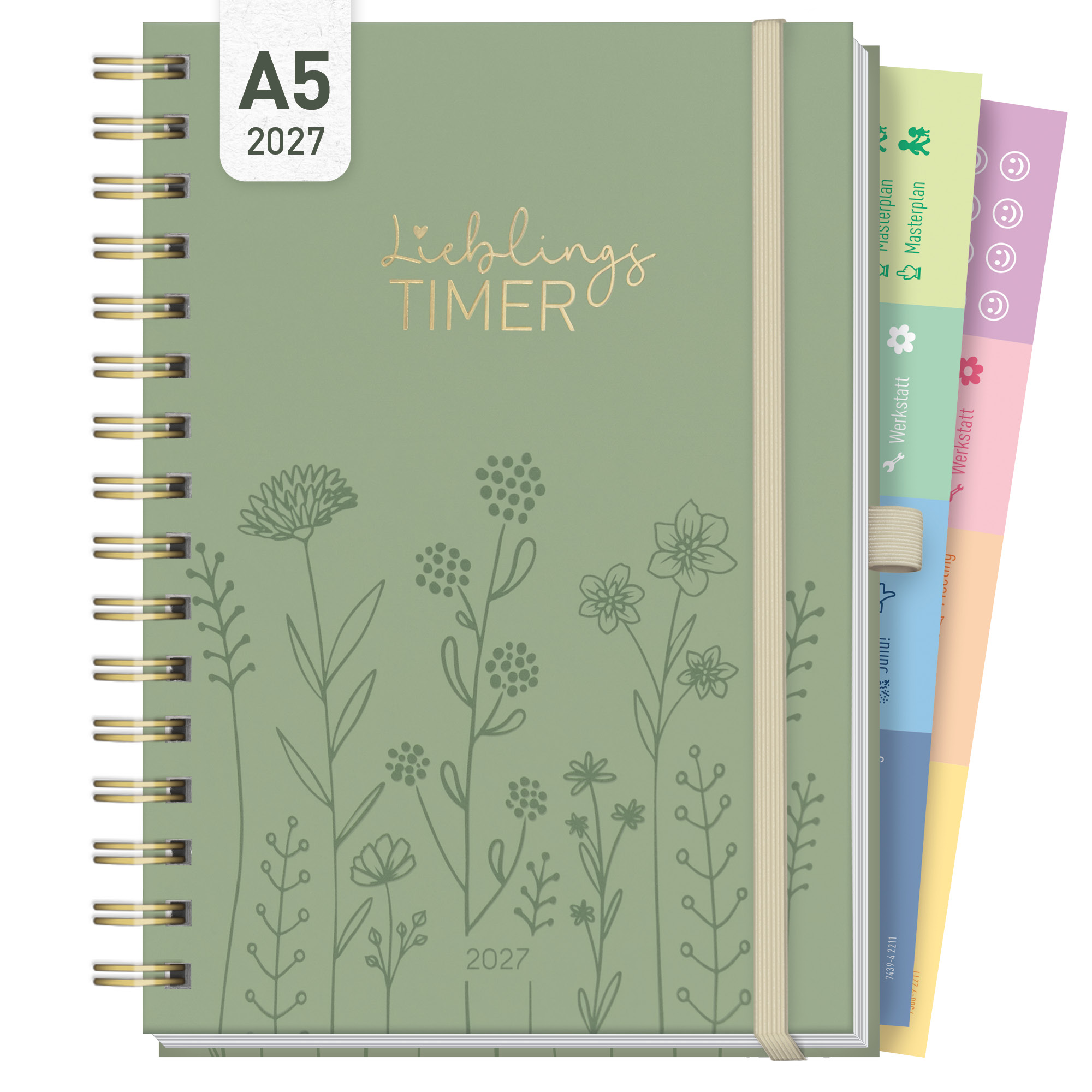 Artikelbild 1 des Artikels “Lieblings-Timer Deluxe A5 2027 [Fine Flowers] “