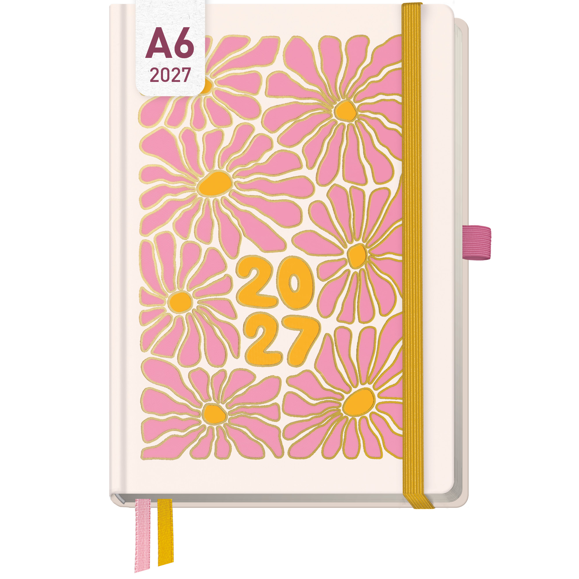 Artikelbild 1 des Artikels “Wochen-Notiz-Kalender A6 2027 [Pink Flowers] “