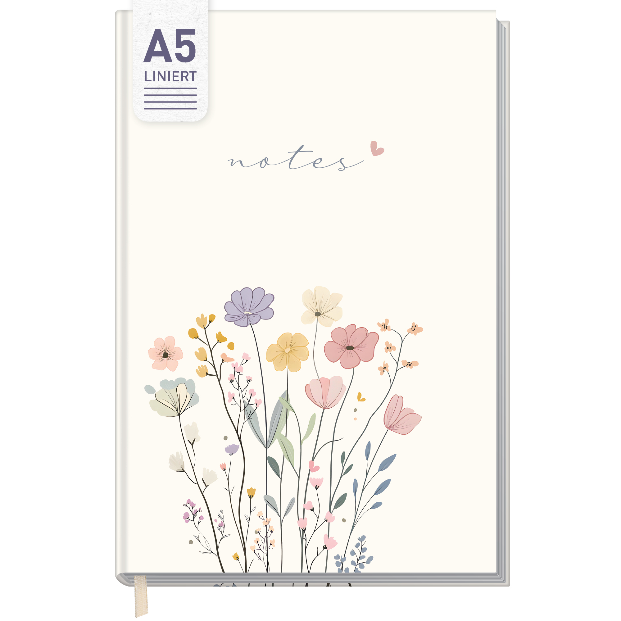 Artikelbild 1 des Artikels “Trendstuff Notizbuch A5 liniert [Flower Joy] “