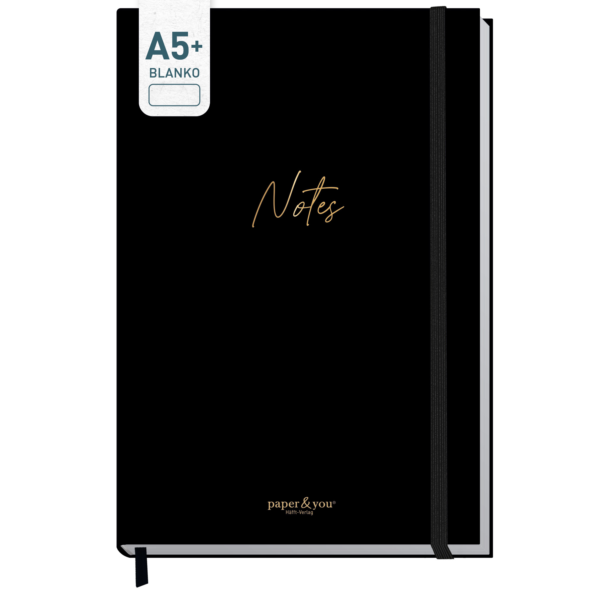 Artikelbild 1 des Artikels “Notizbuch Classic A5+ blanko [Black Edition] “