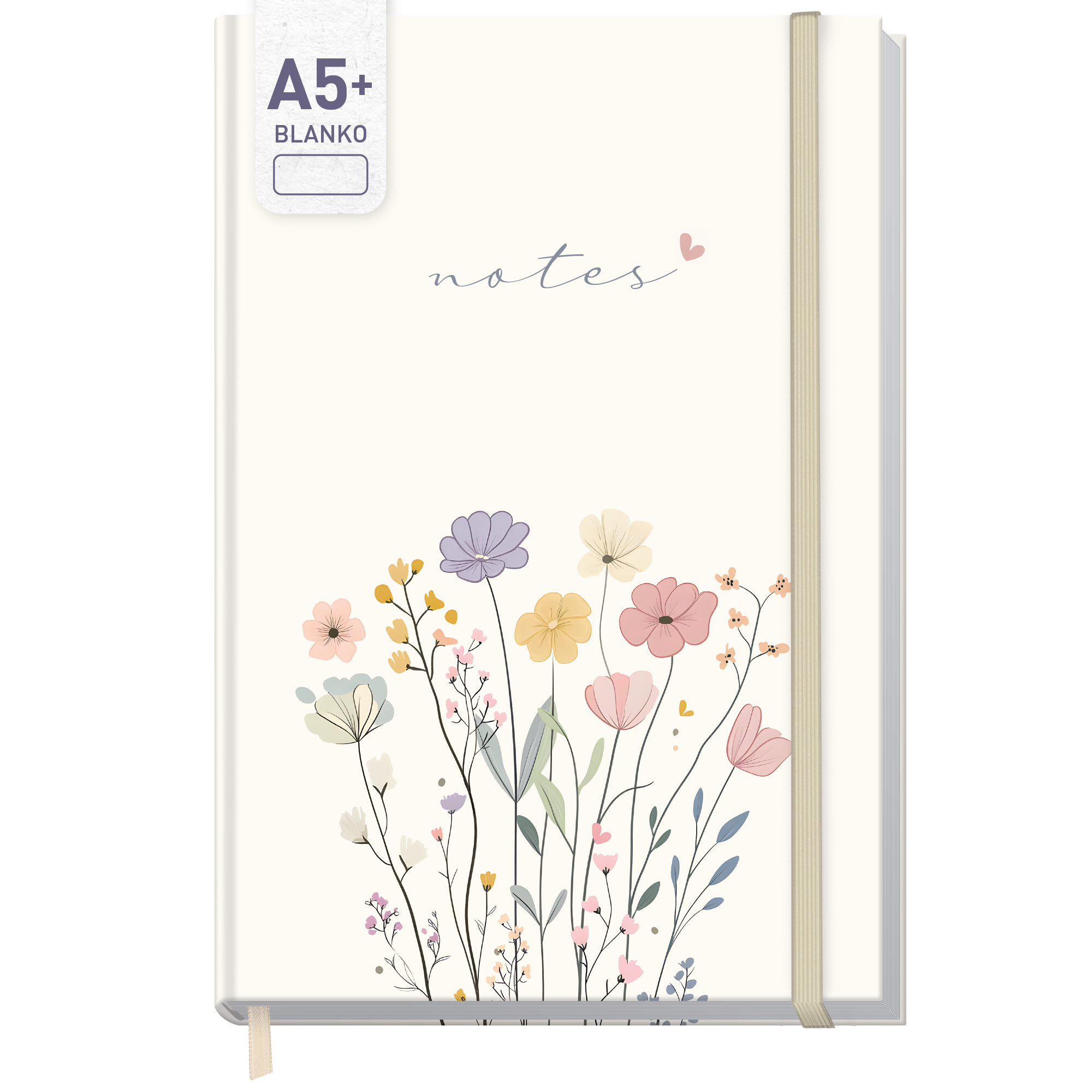 Artikelbild 1 des Artikels “Notizbuch Classic A5+ blanko [Flower Joy] “
